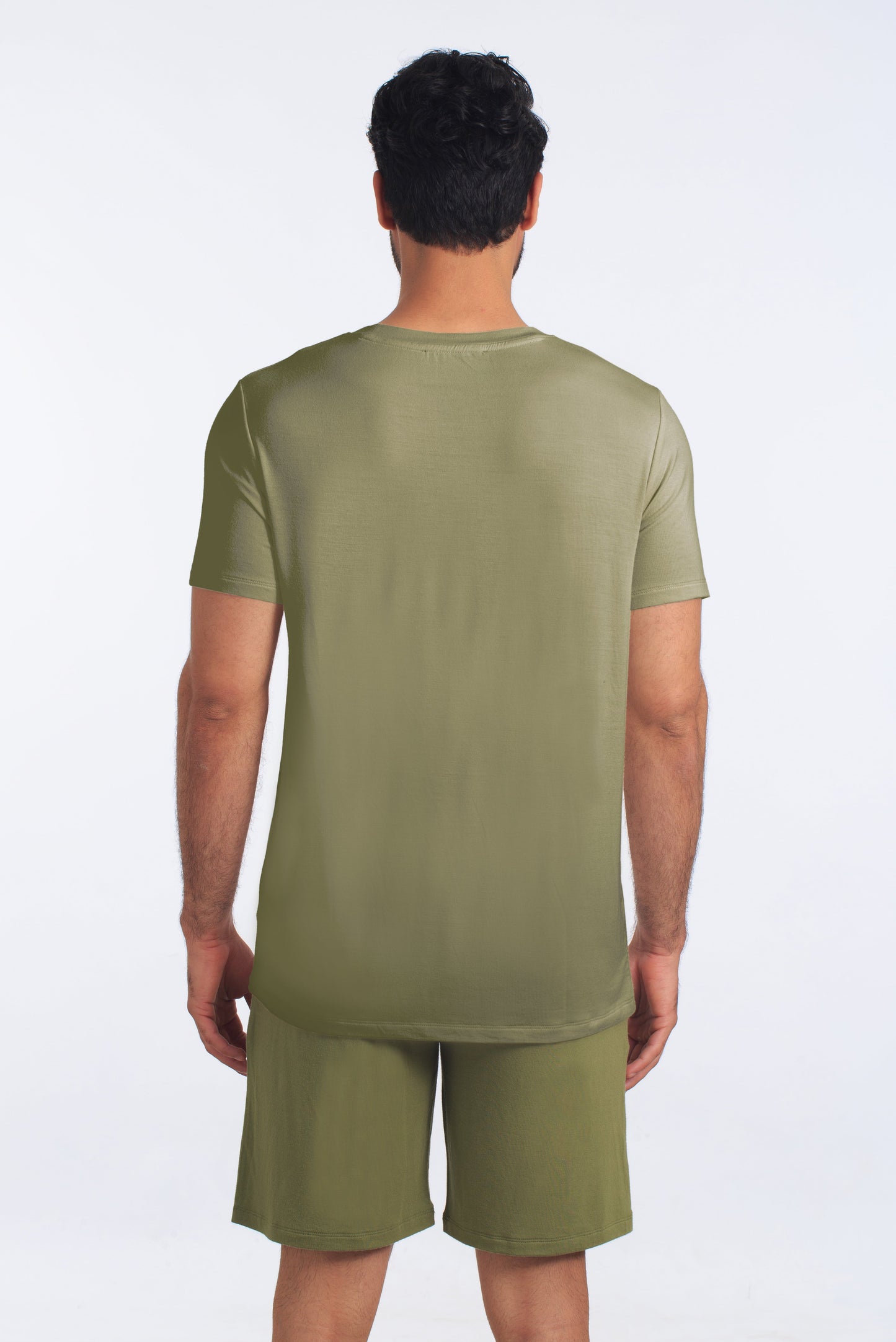 Loden Green PJ Set (Tee + Short) JSH-4102 Back