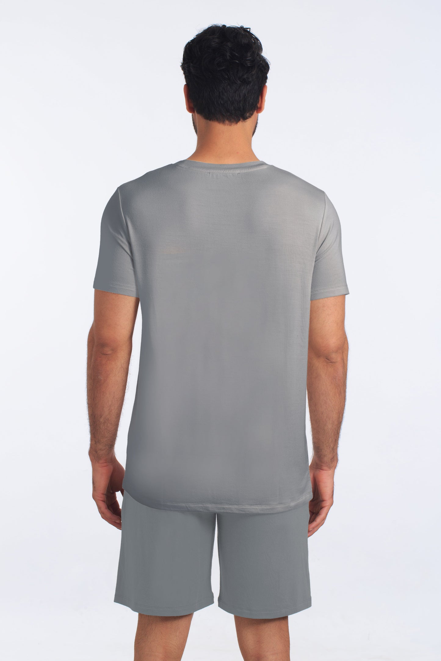 Ultimate Grey PJ Set (Tee + Short) JSH-4103 Back