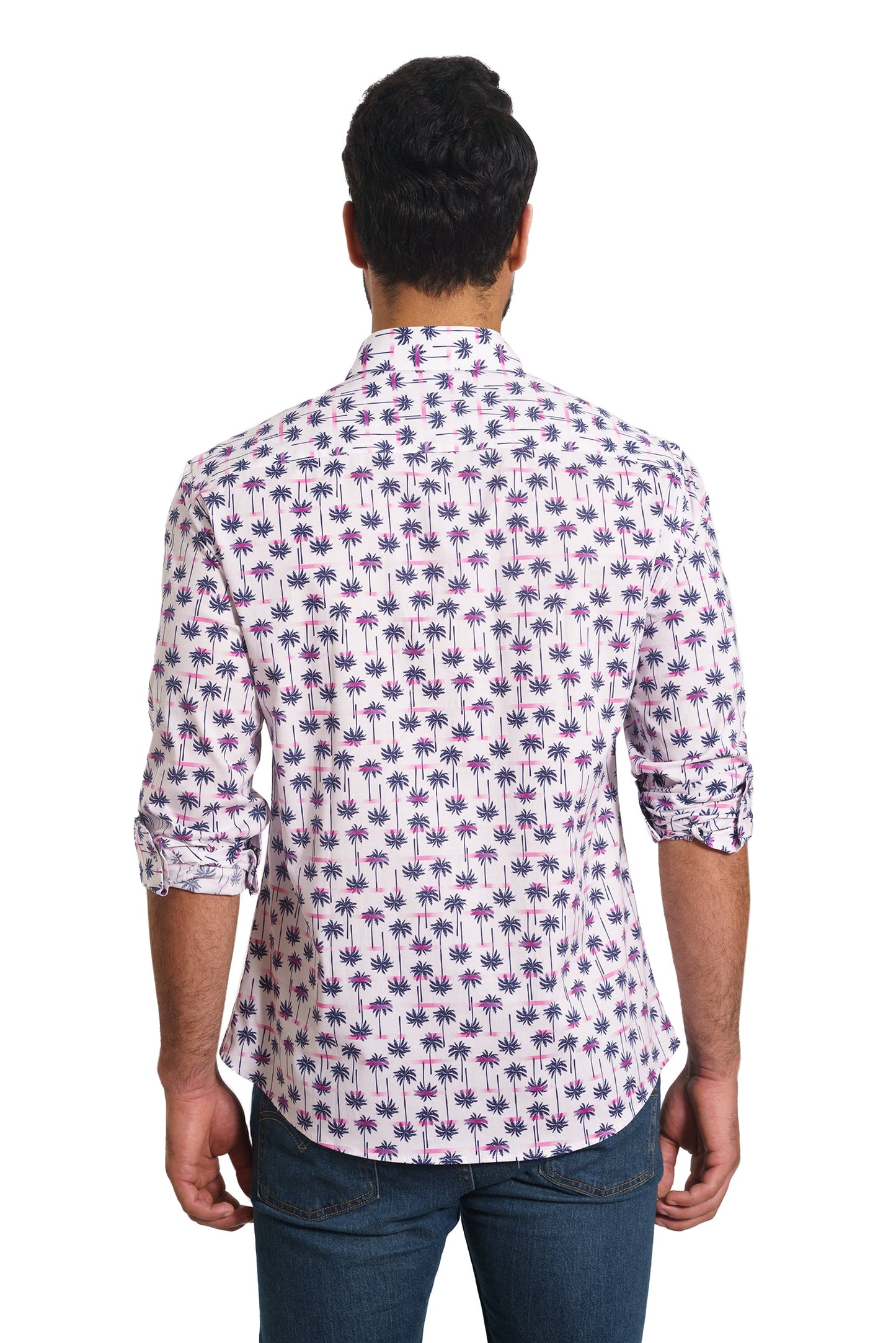 White Palms Long Sleeve Shirt TH-2880 Back
