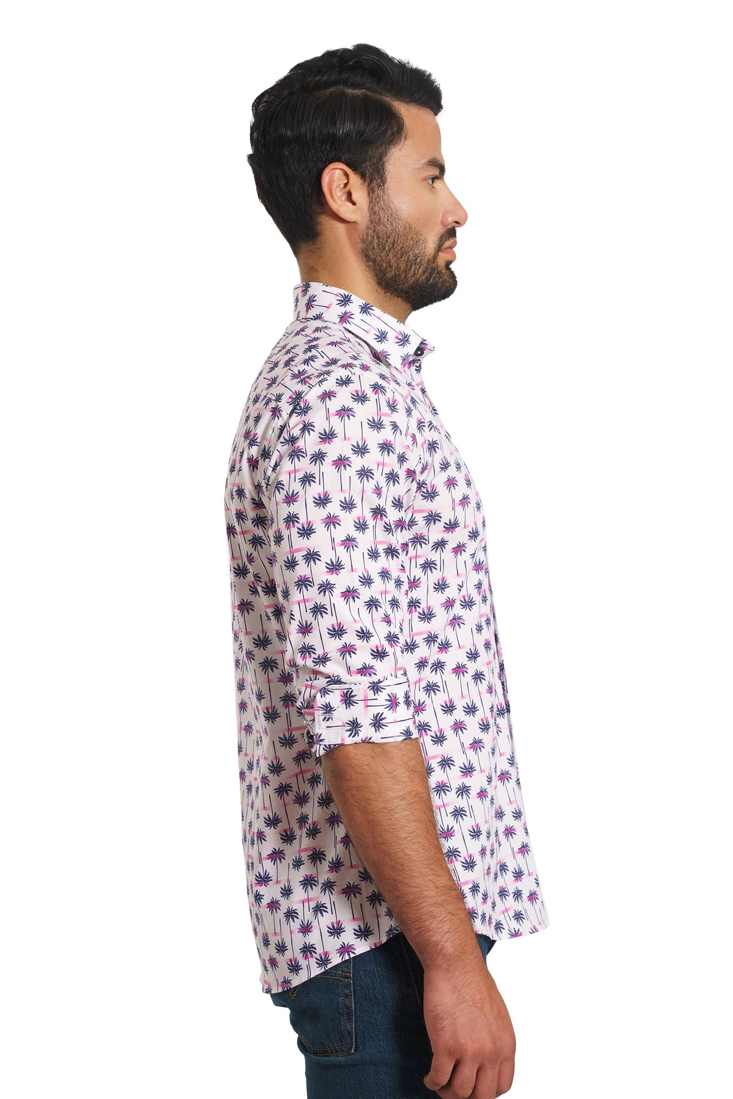 White Palms Long Sleeve Shirt TH-2880 Side