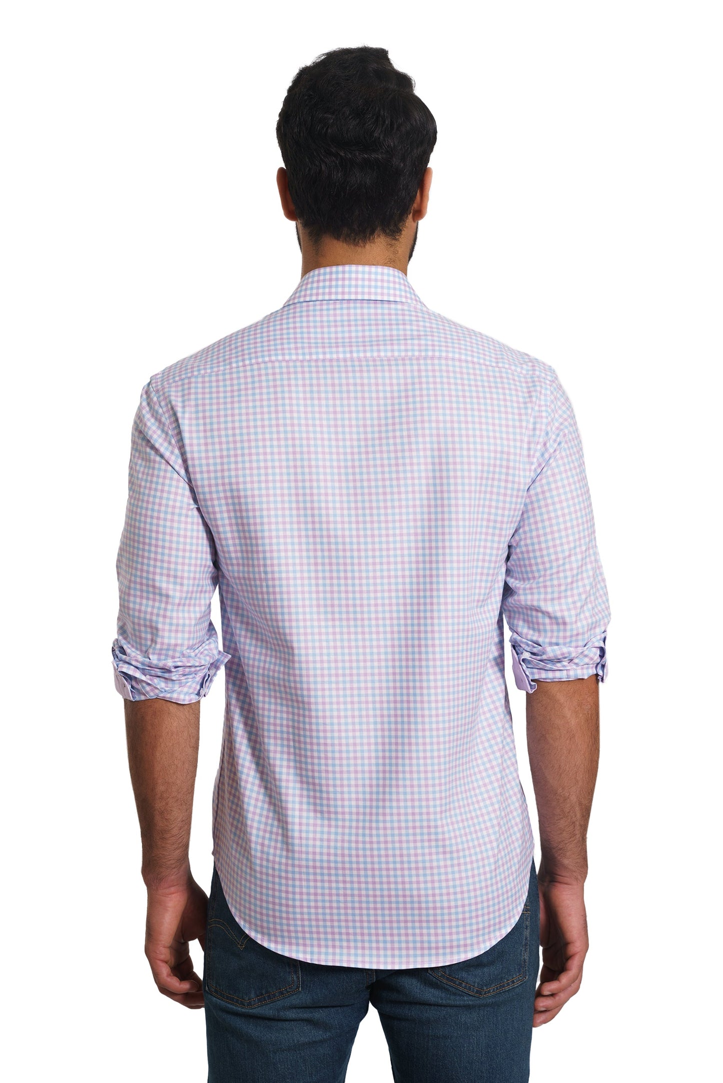 White Lilac Long Sleeve Shirt TP-7138 Back