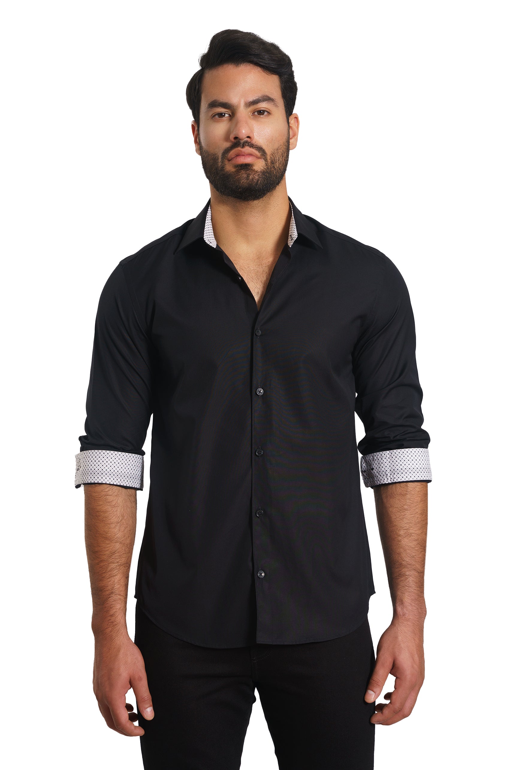 designer long sleeve dress shirts New Mens Dress Shirts Formal Solid Luxury Business Designer Long Sleeves Shirts
