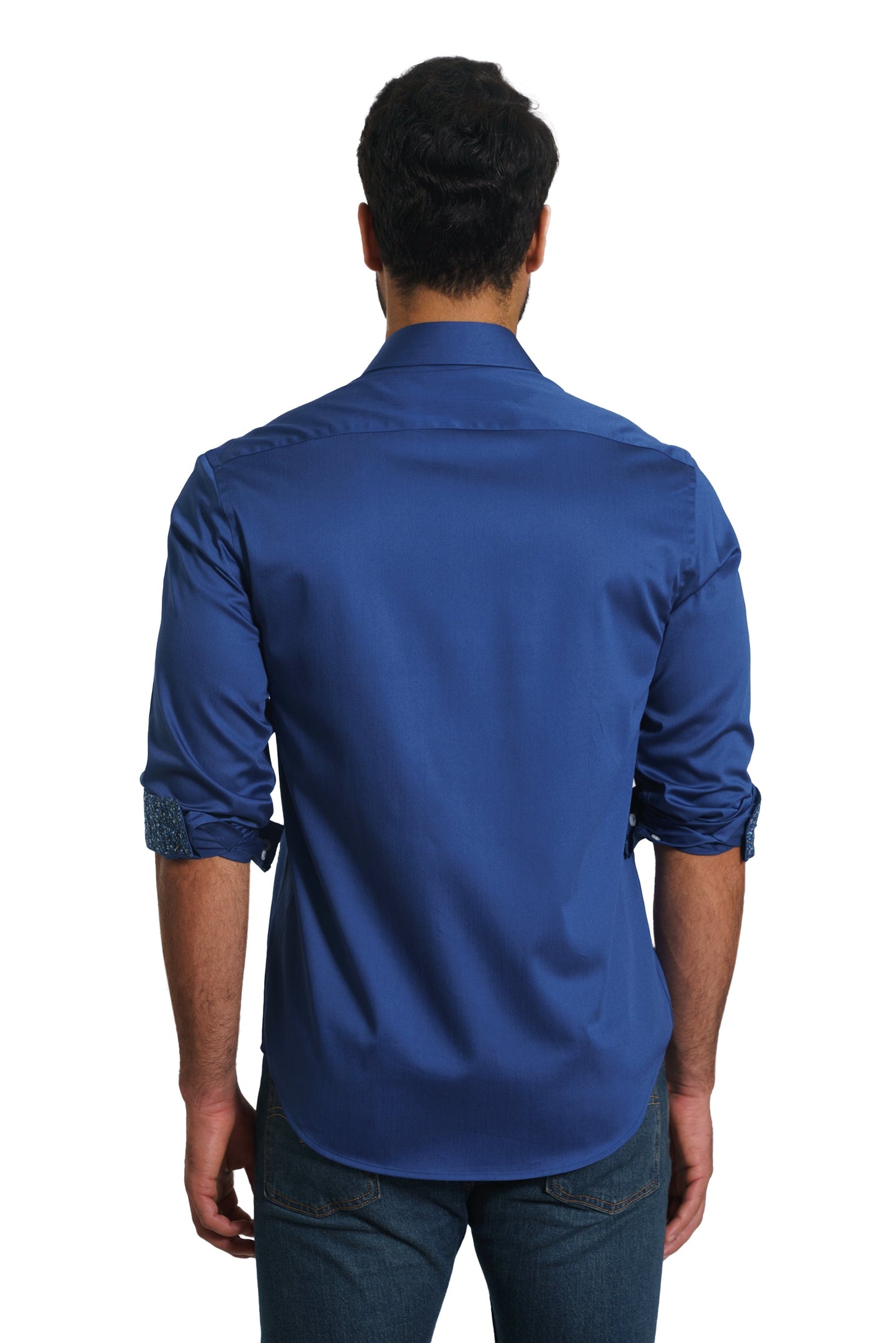 Navy Long Sleeve Shirt TP-7150 Back