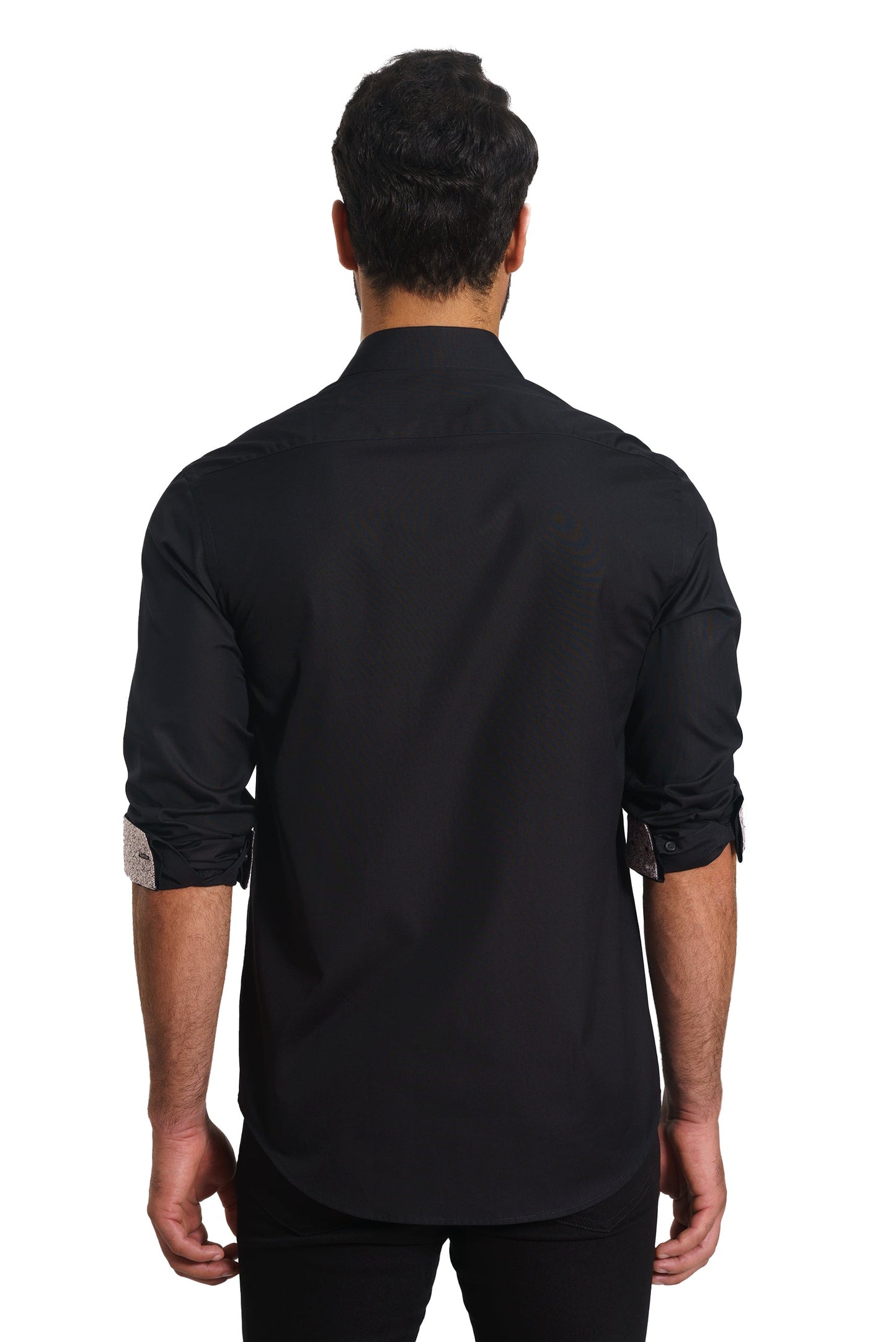 Black Long Sleeve Shirt TP-7154 Back