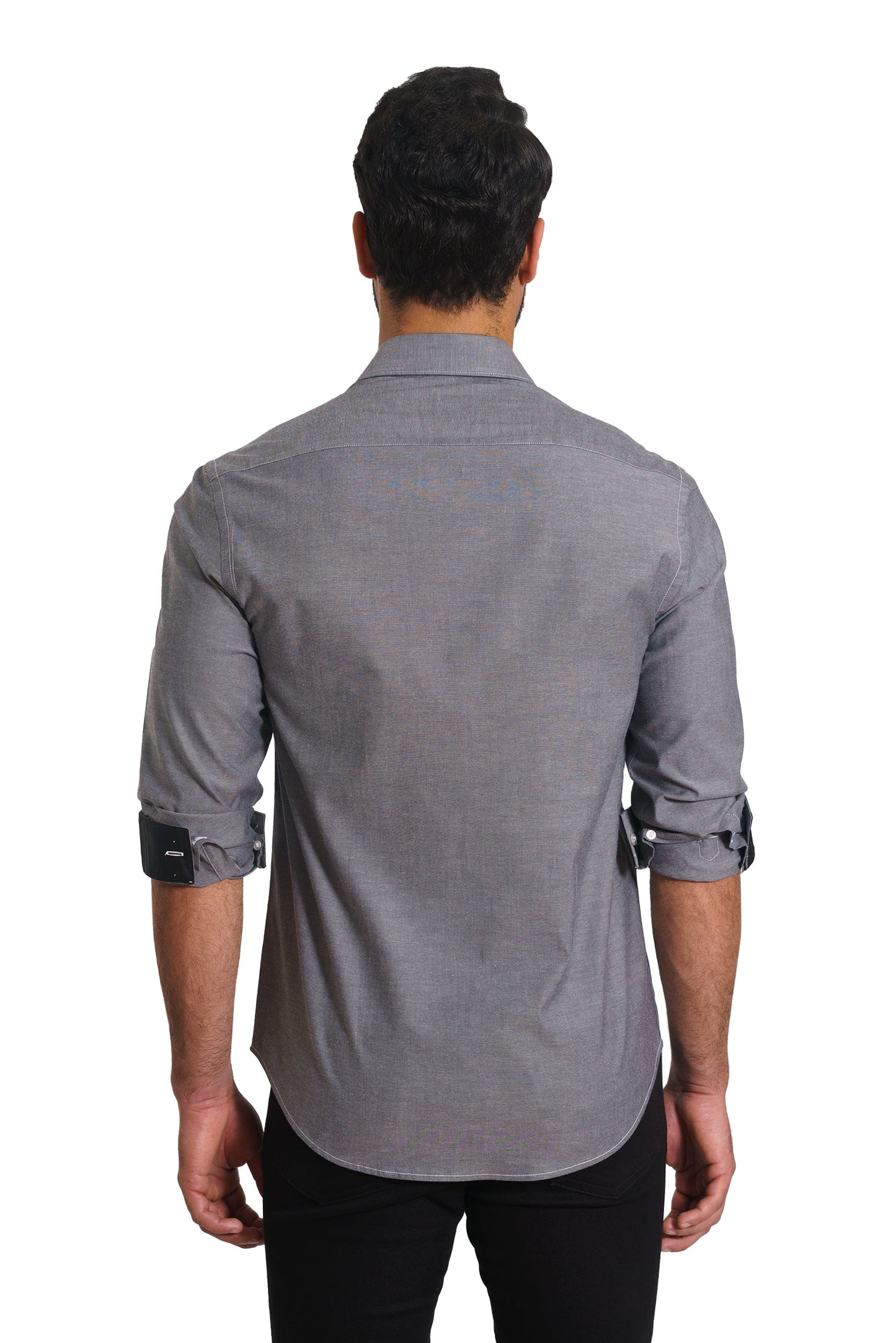Grey Long Sleeve Shirt TP-7155 Back