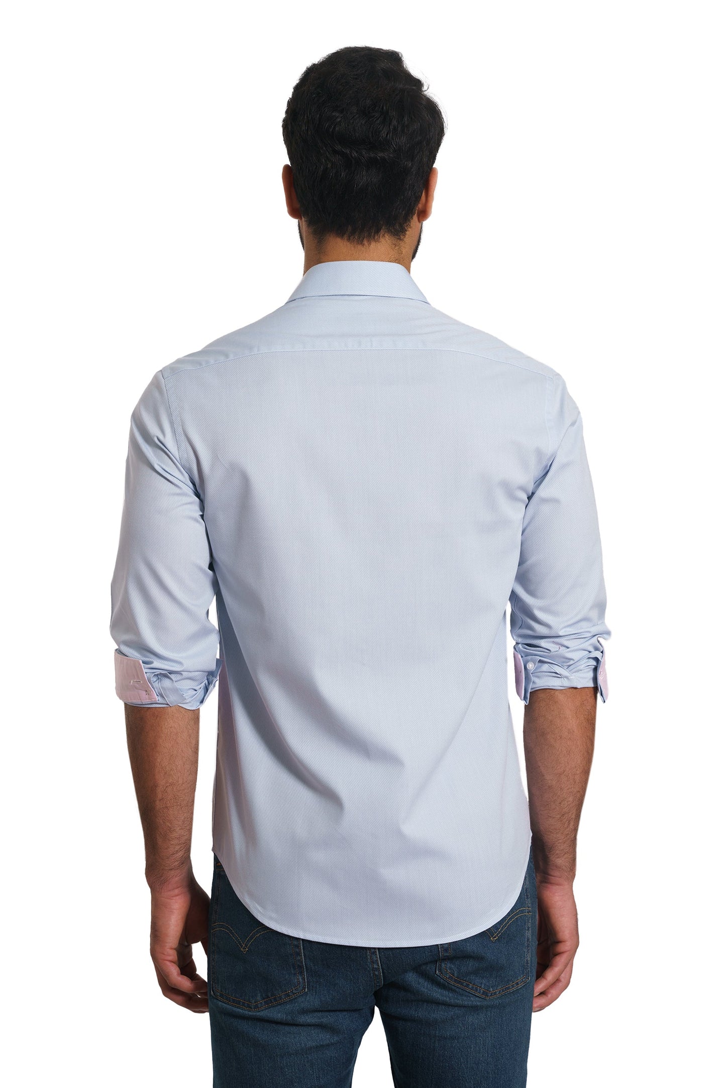 Light Blue Long Sleeve Shirt TP-7158 Back