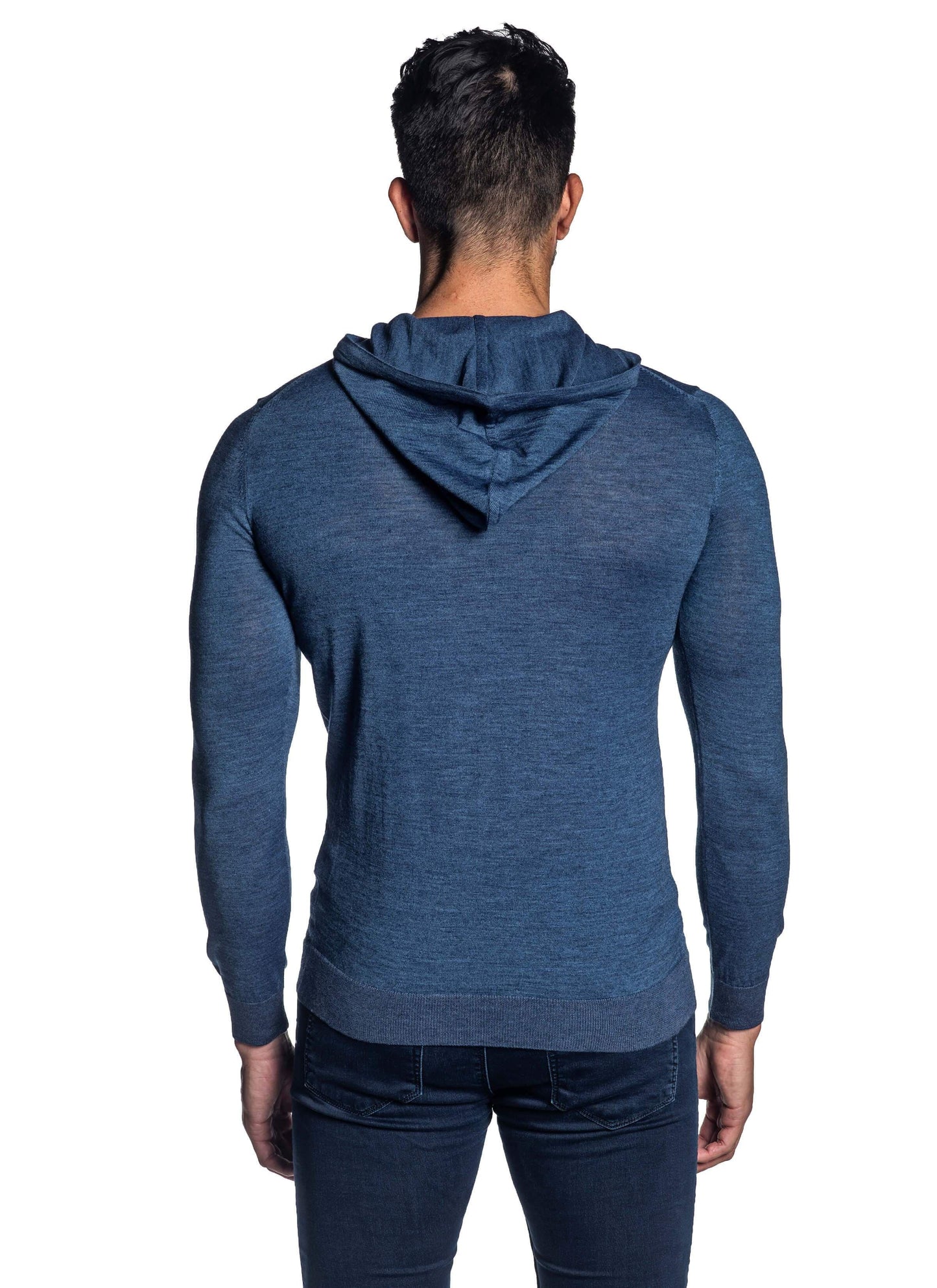 Blue Hoodie for Men H-02681-04 - Back - Jared Lang