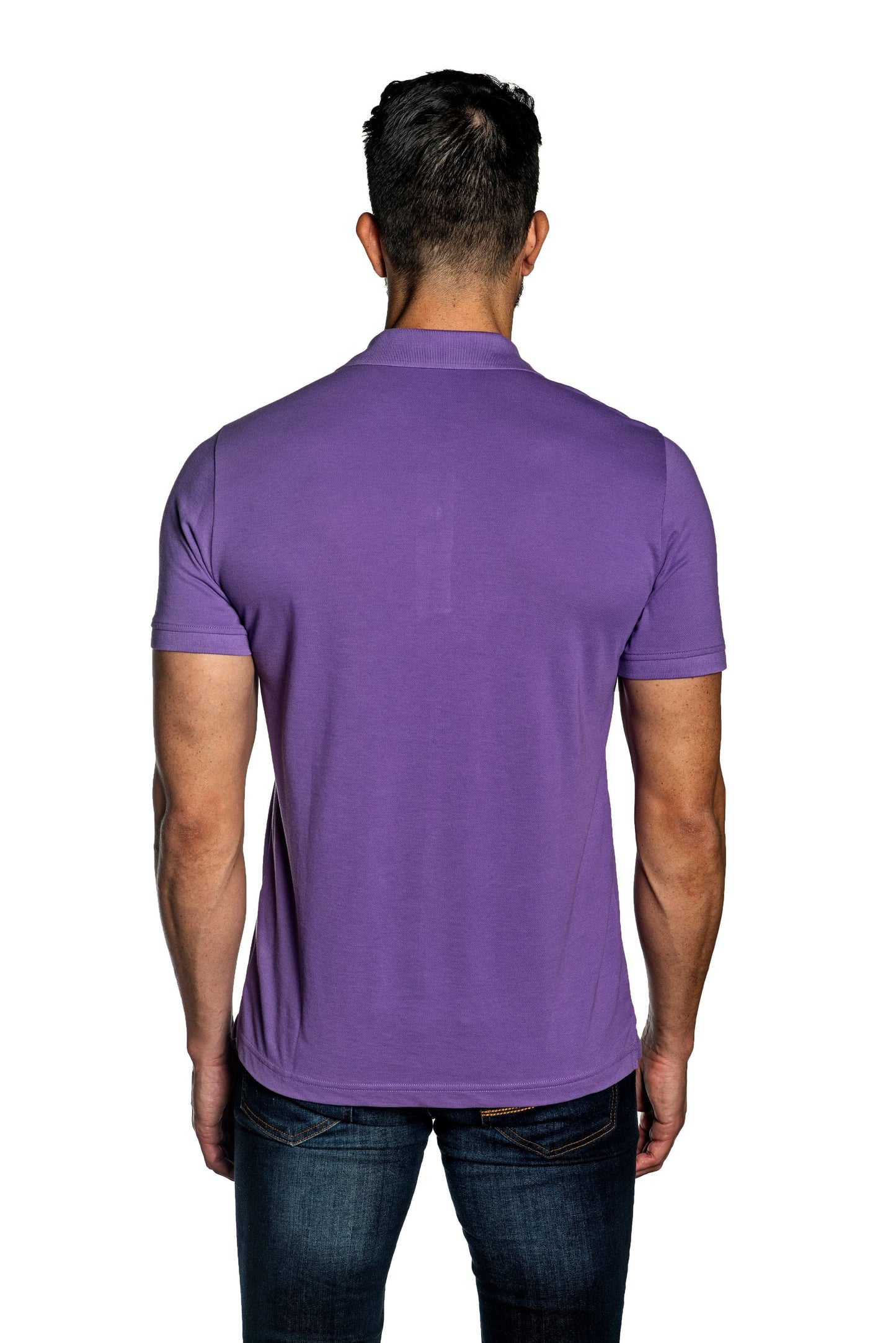 Purple Mens Polo With Star Embroidery P-24.