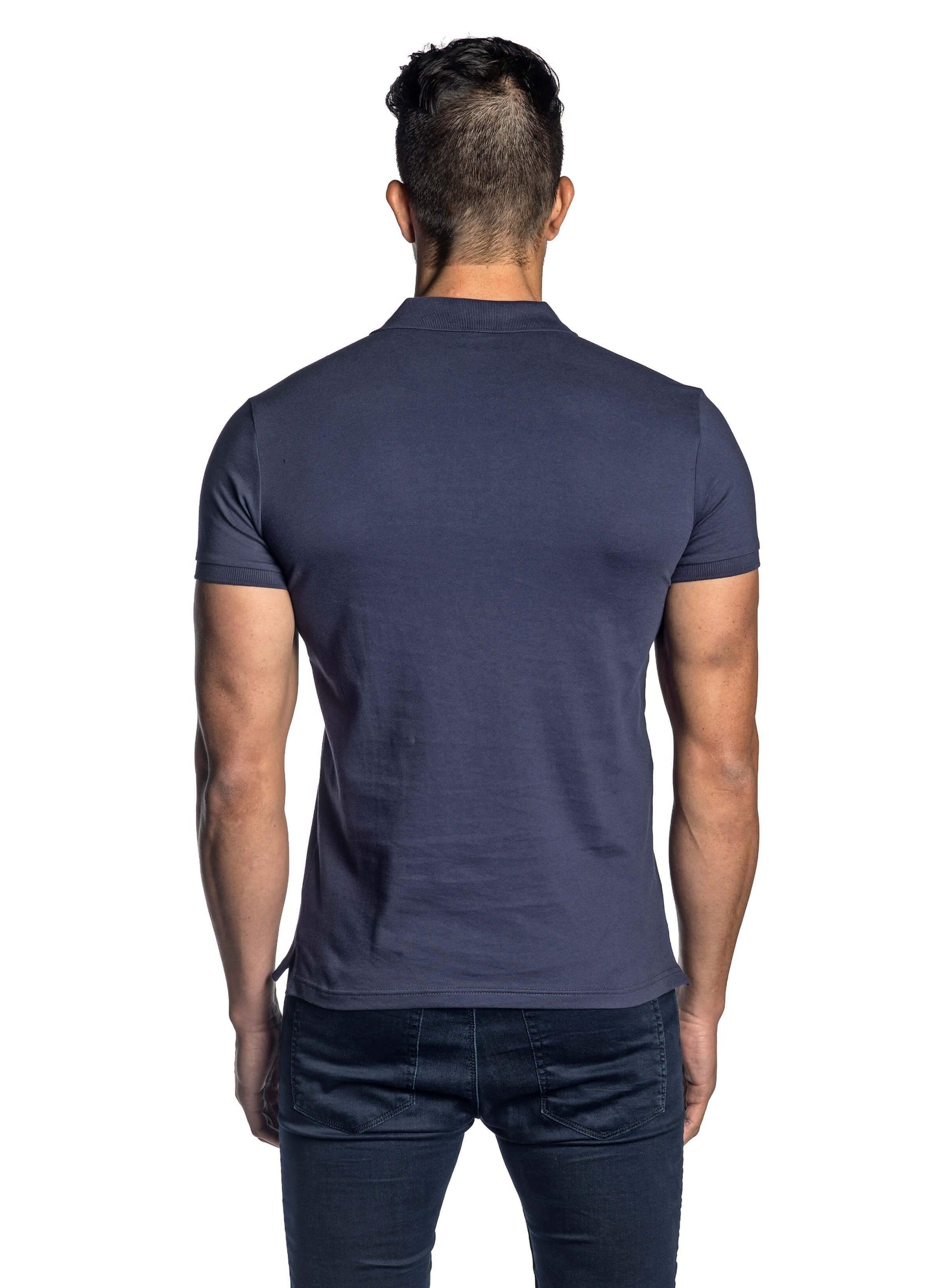 Navy Short Sleeve Polo for Men PS-5008 - Jared Lang