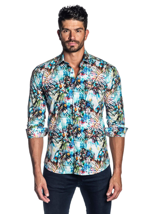 Multicolor Hawaiian Shirt for Men T-2045 - Jared Lang