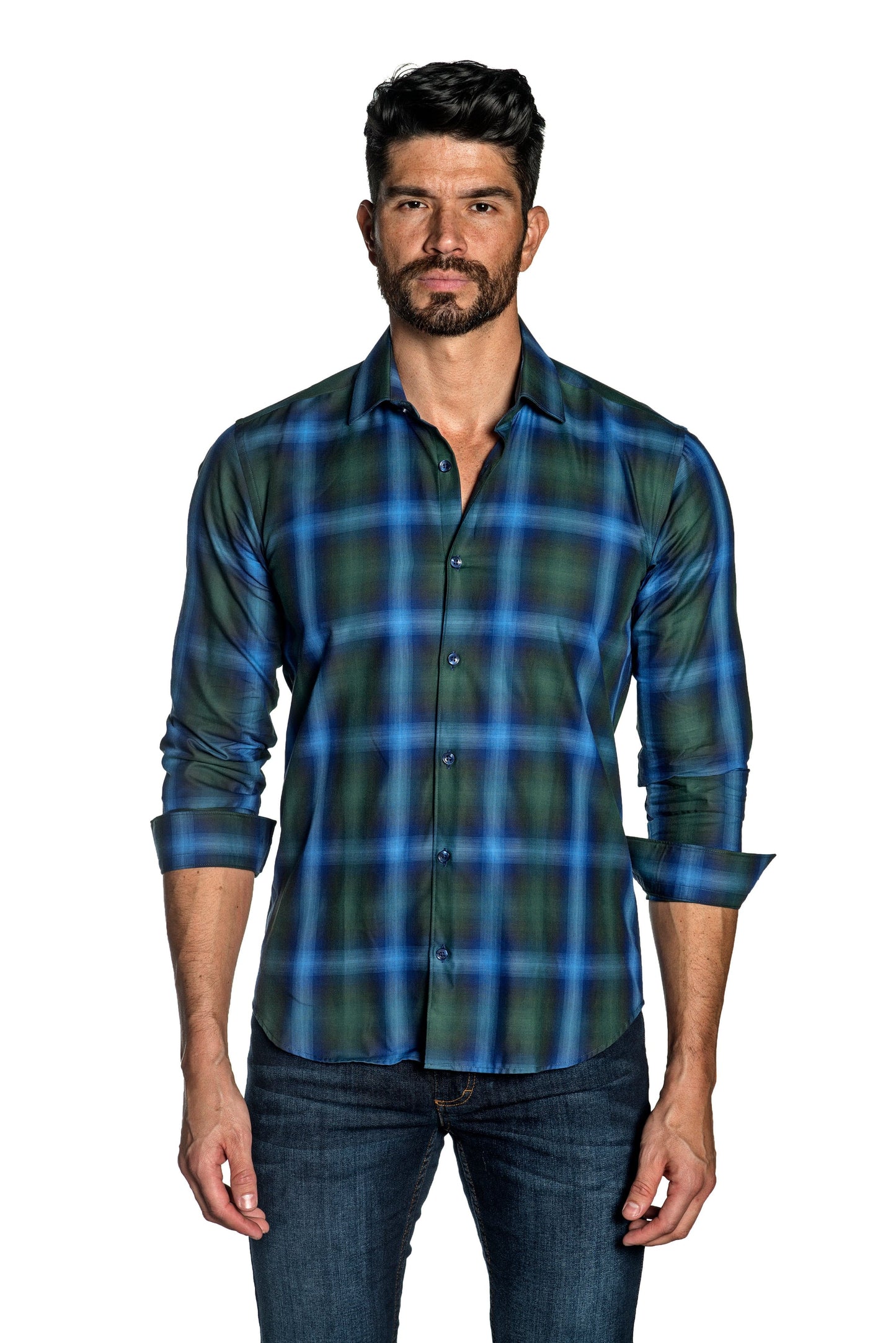 Navy Mens Shirt T-6501.