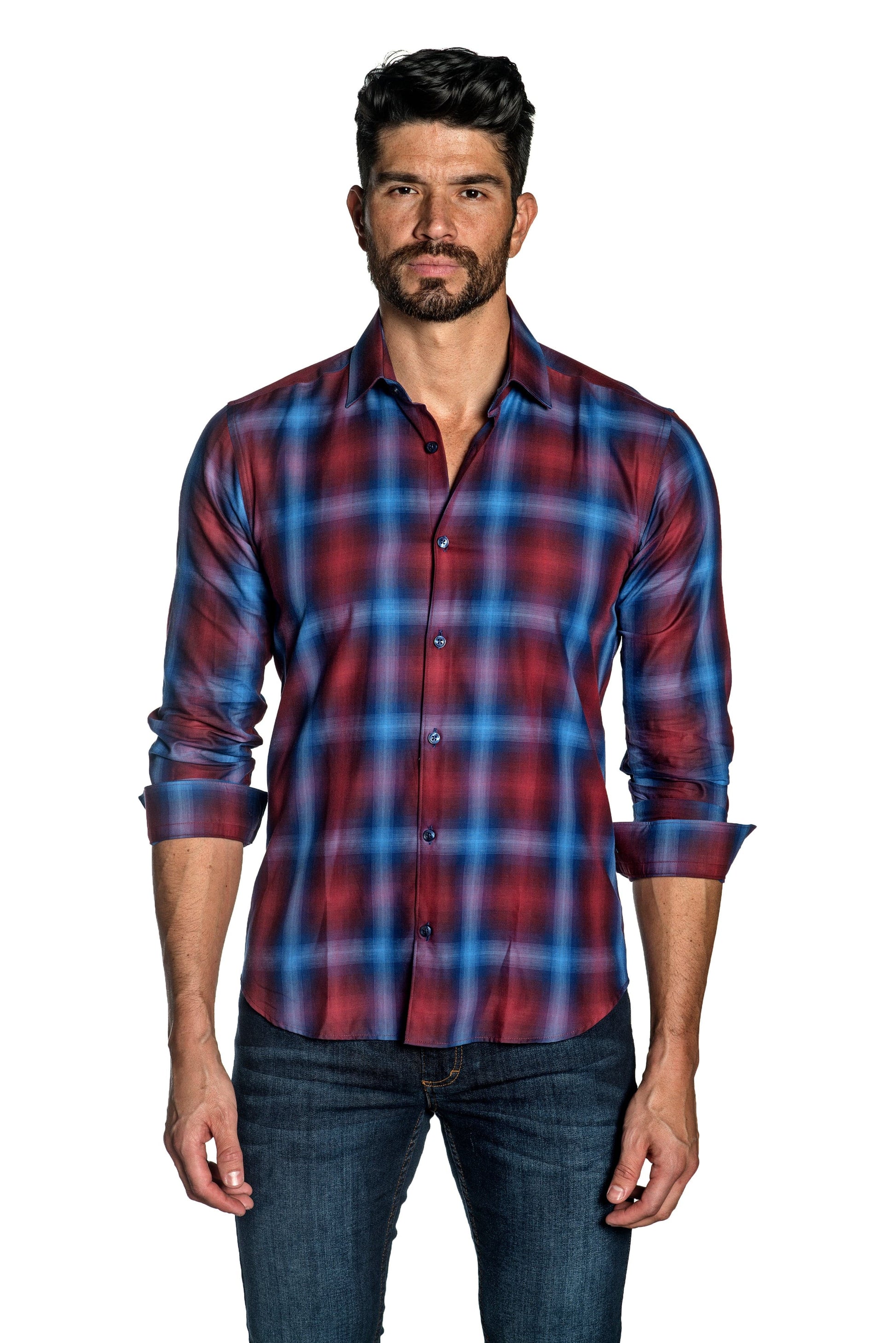 Navy Mens Shirt T-6502.