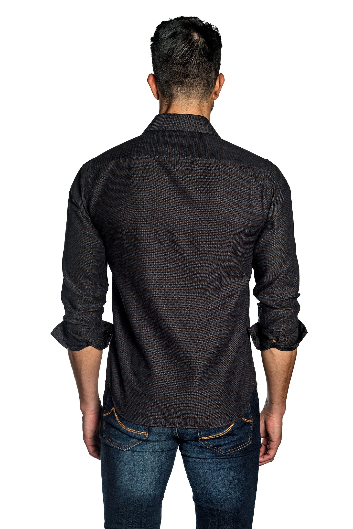 Dark Brown Mens Shirt T-6511.