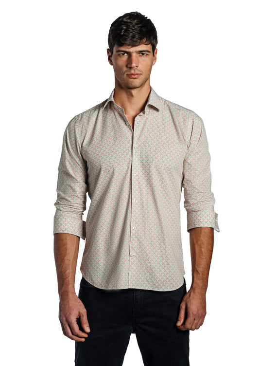 Yellow Multi Long Sleeve Shirt T-6684 Front