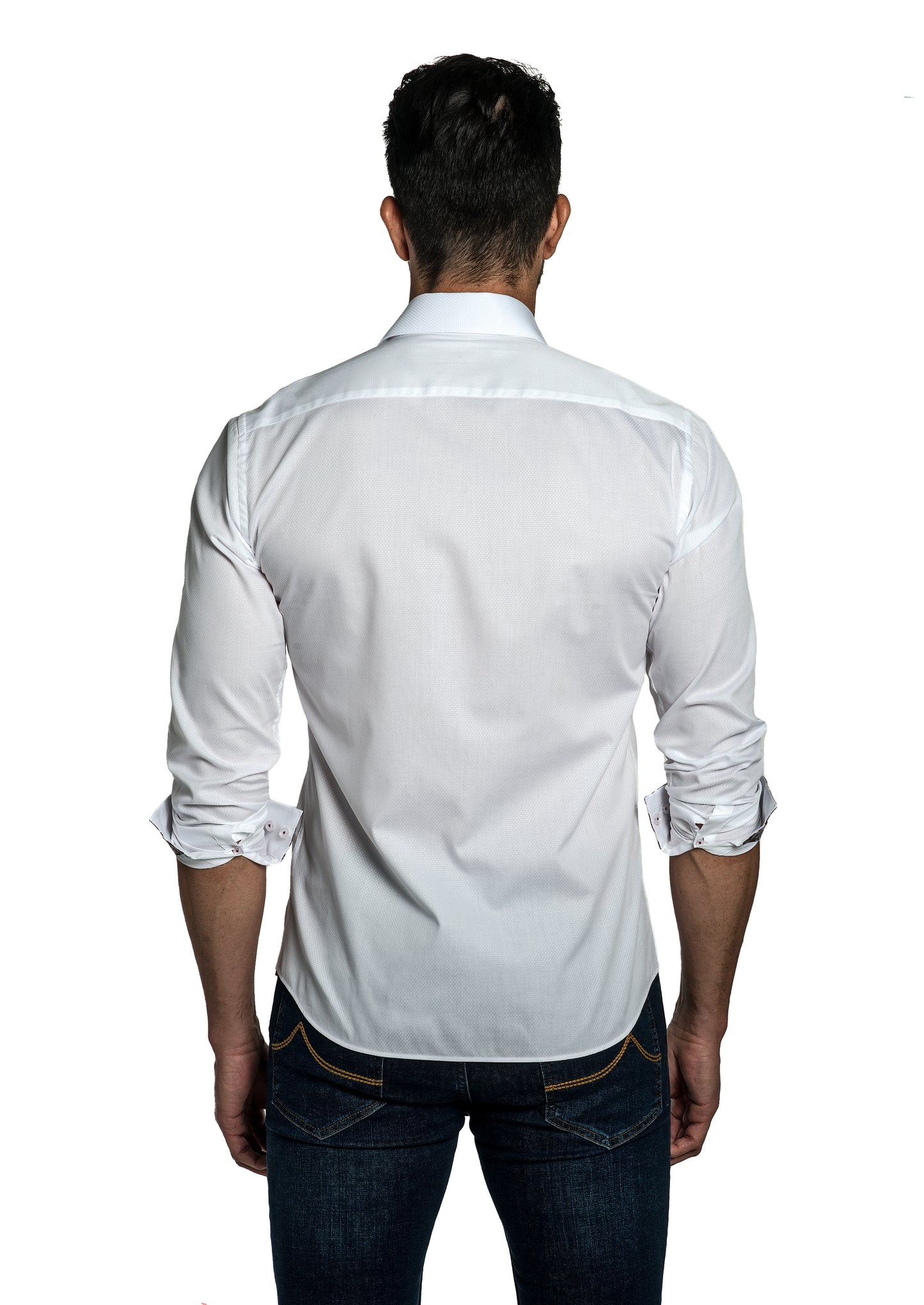 White Long Sleeve Shirt T-6709