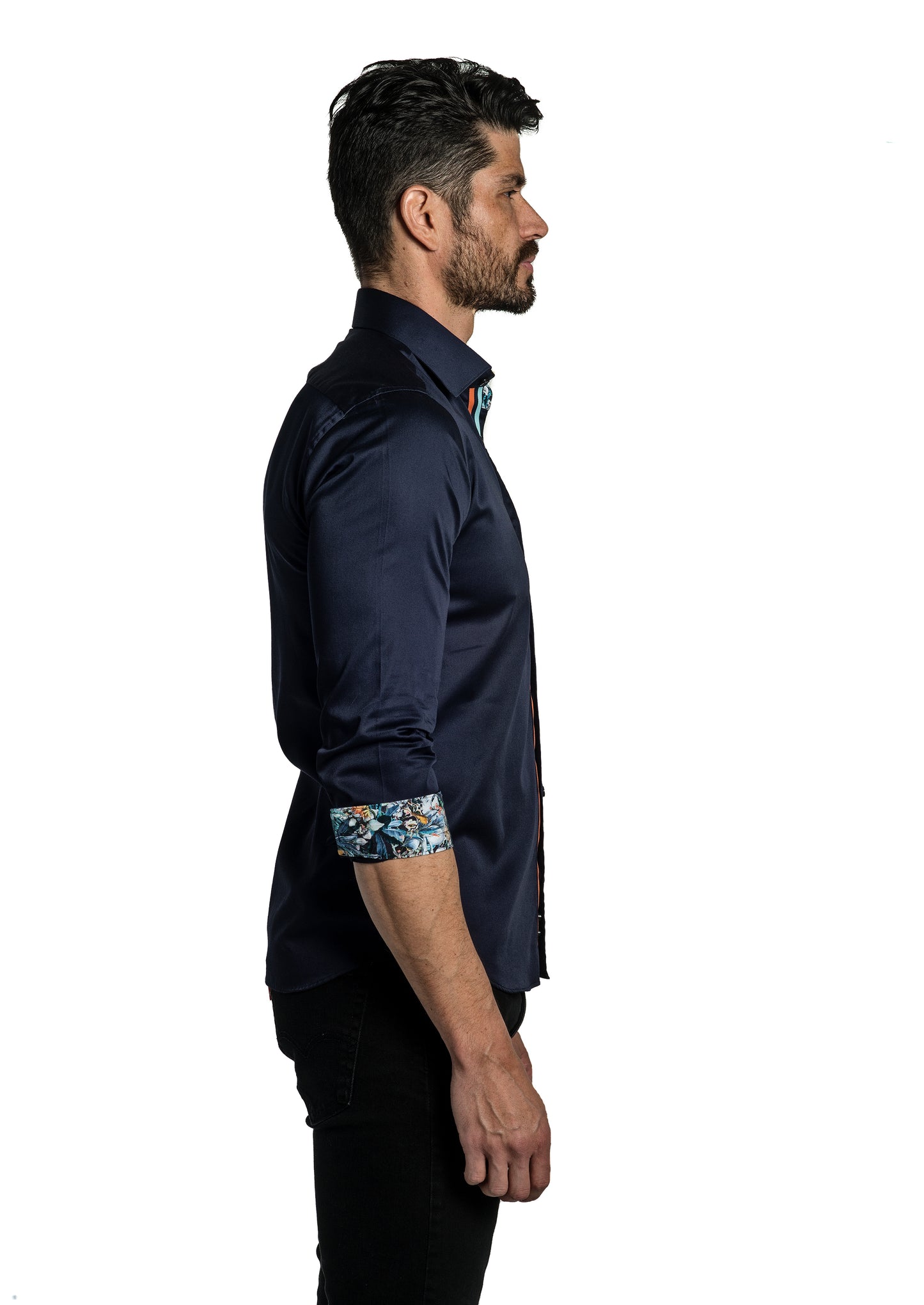 Navy Long Sleeve Shirt T-6711