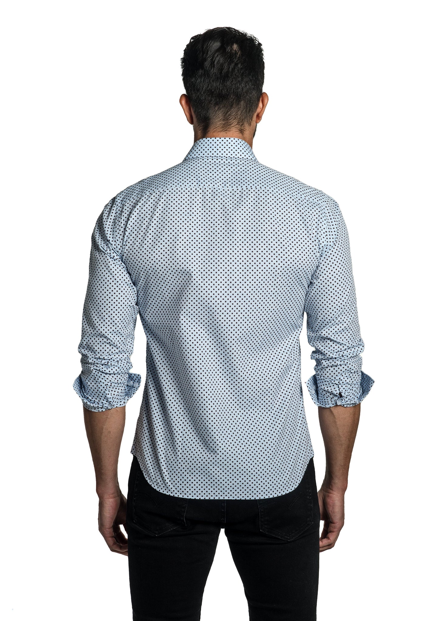 Light Blue Long Sleeve Shirt T-6760 Back