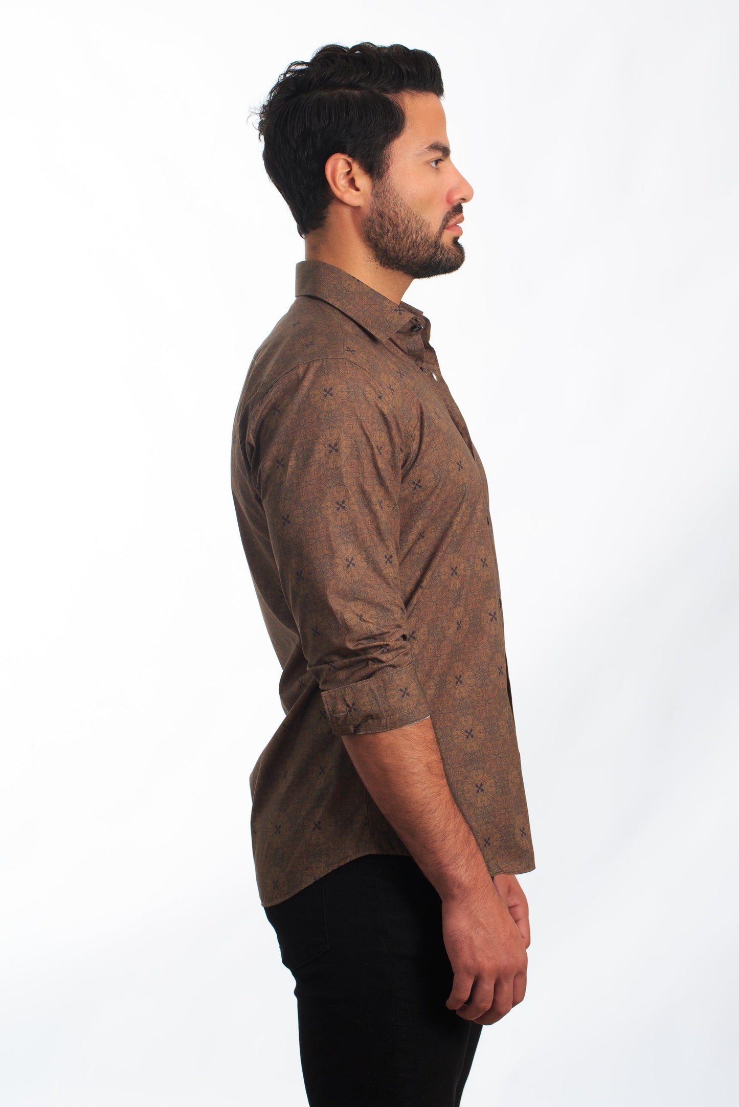 Bronze Long Sleeve Shirt T-6846 Side