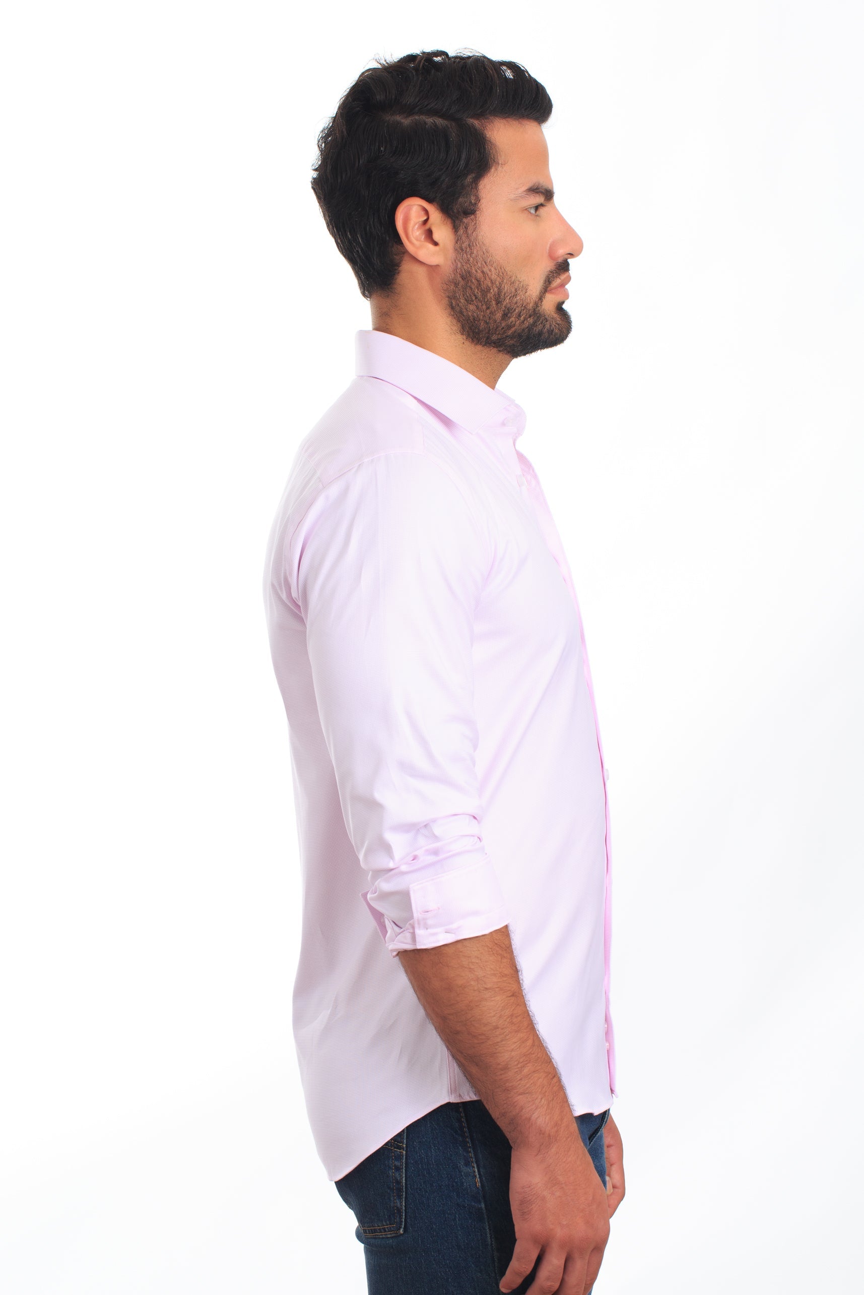 Pink Long Sleeve Shirt T-6859 Side