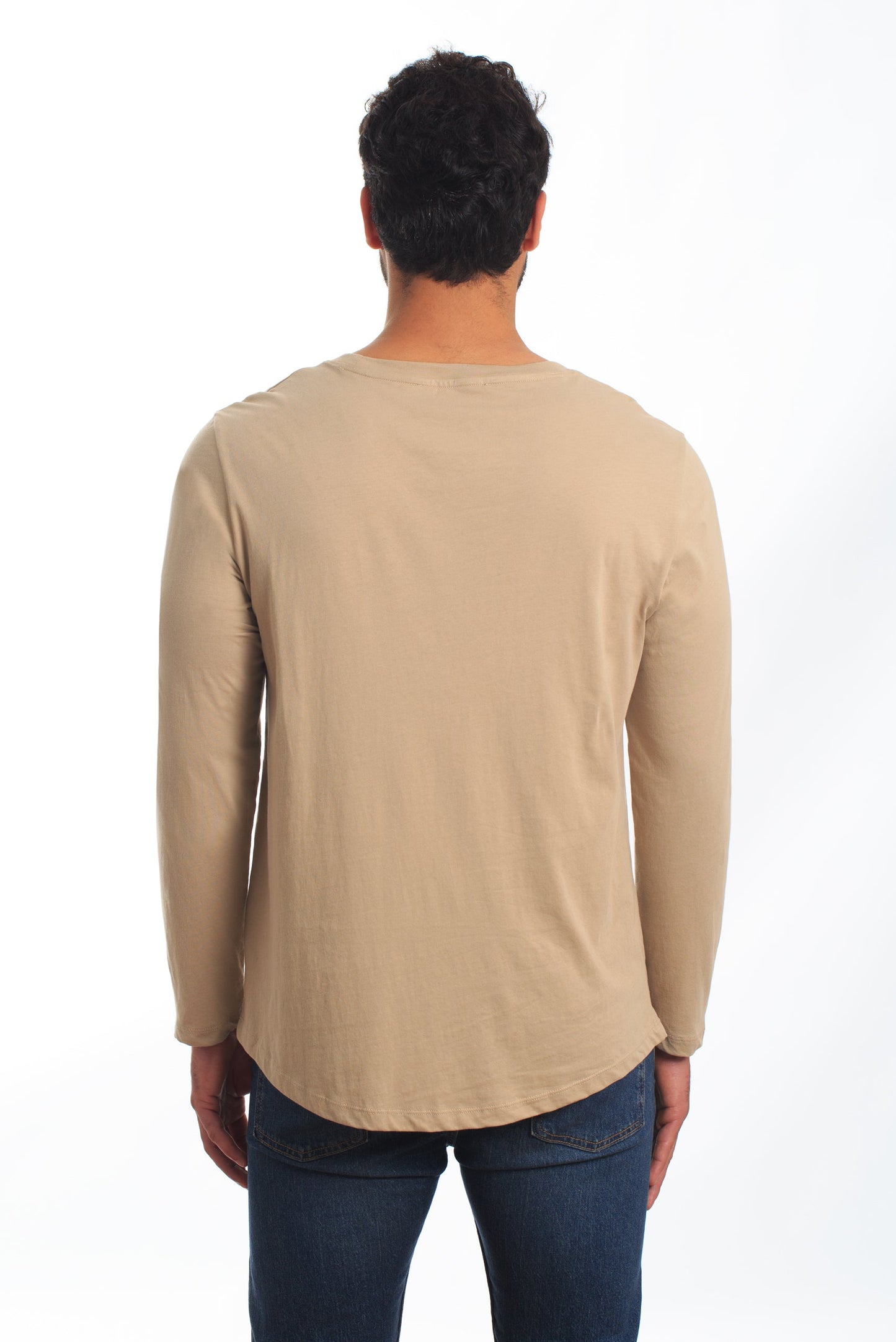 Sand Long Sleeve T-Shirt TEL-115 Back