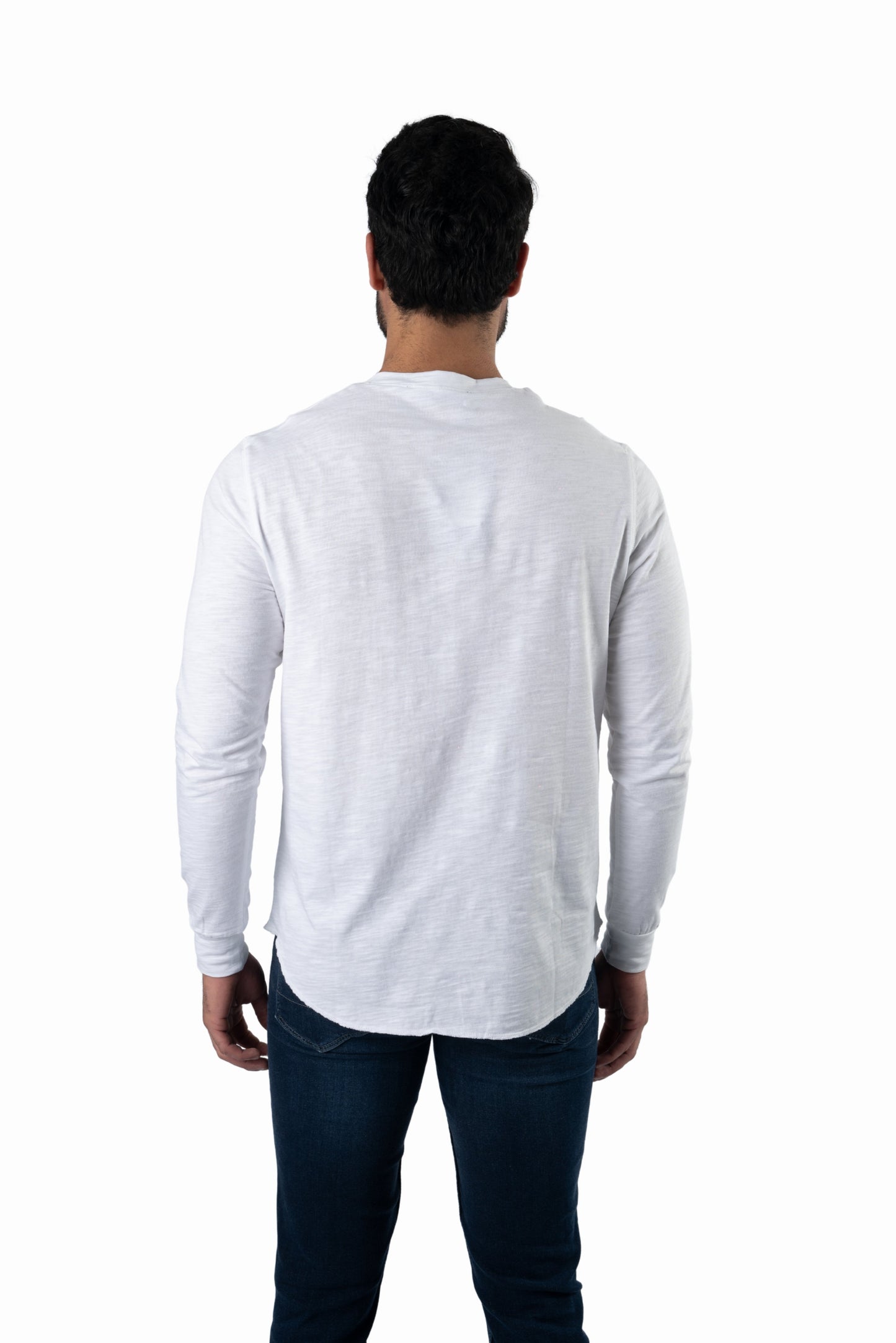 White Long Sleeve Henly HY-9211 Back