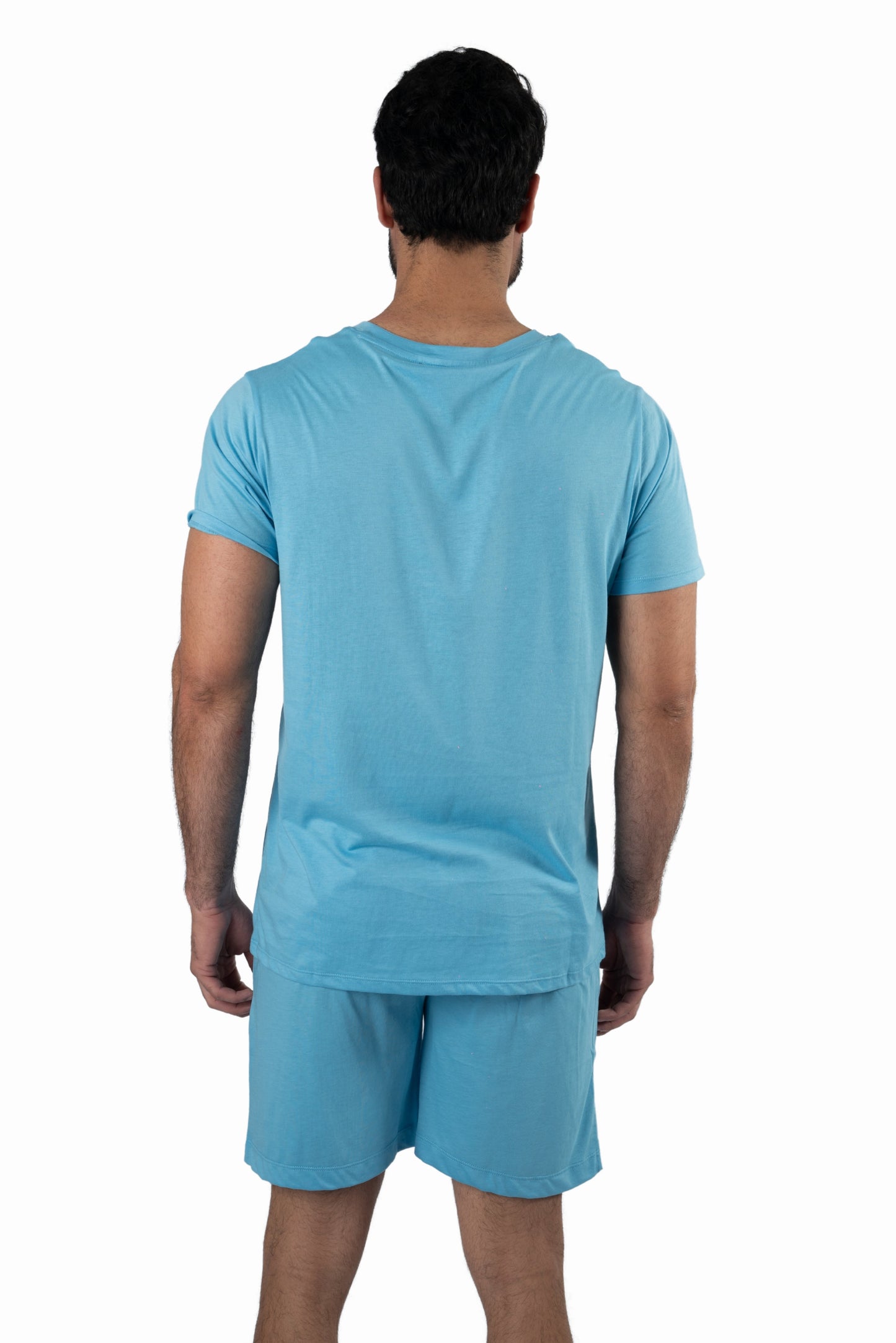 Light Blue PJ Set (Tee + Short) JSH-9231 Back