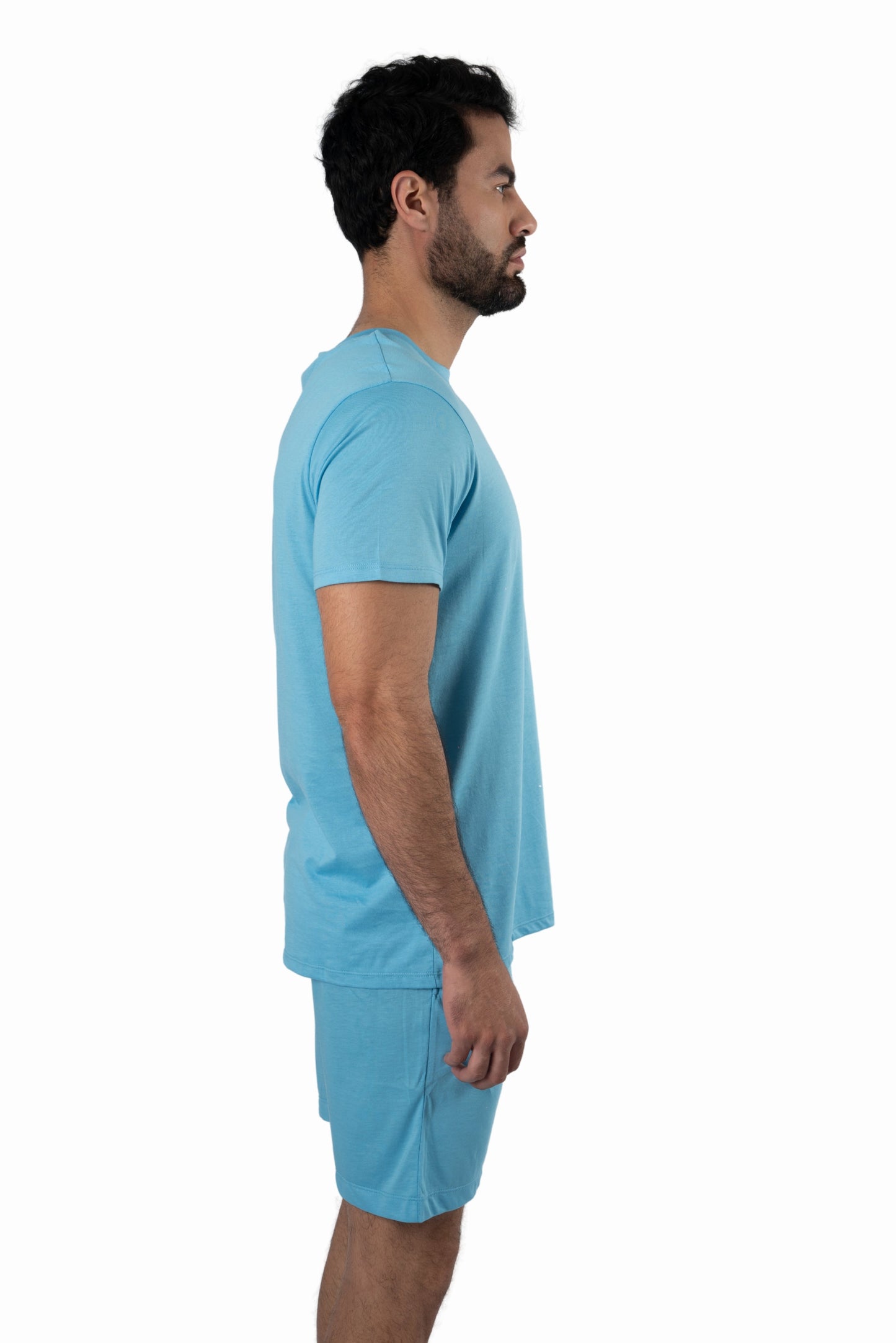 Light Blue PJ Set (Tee + Short) JSH-9231 Side