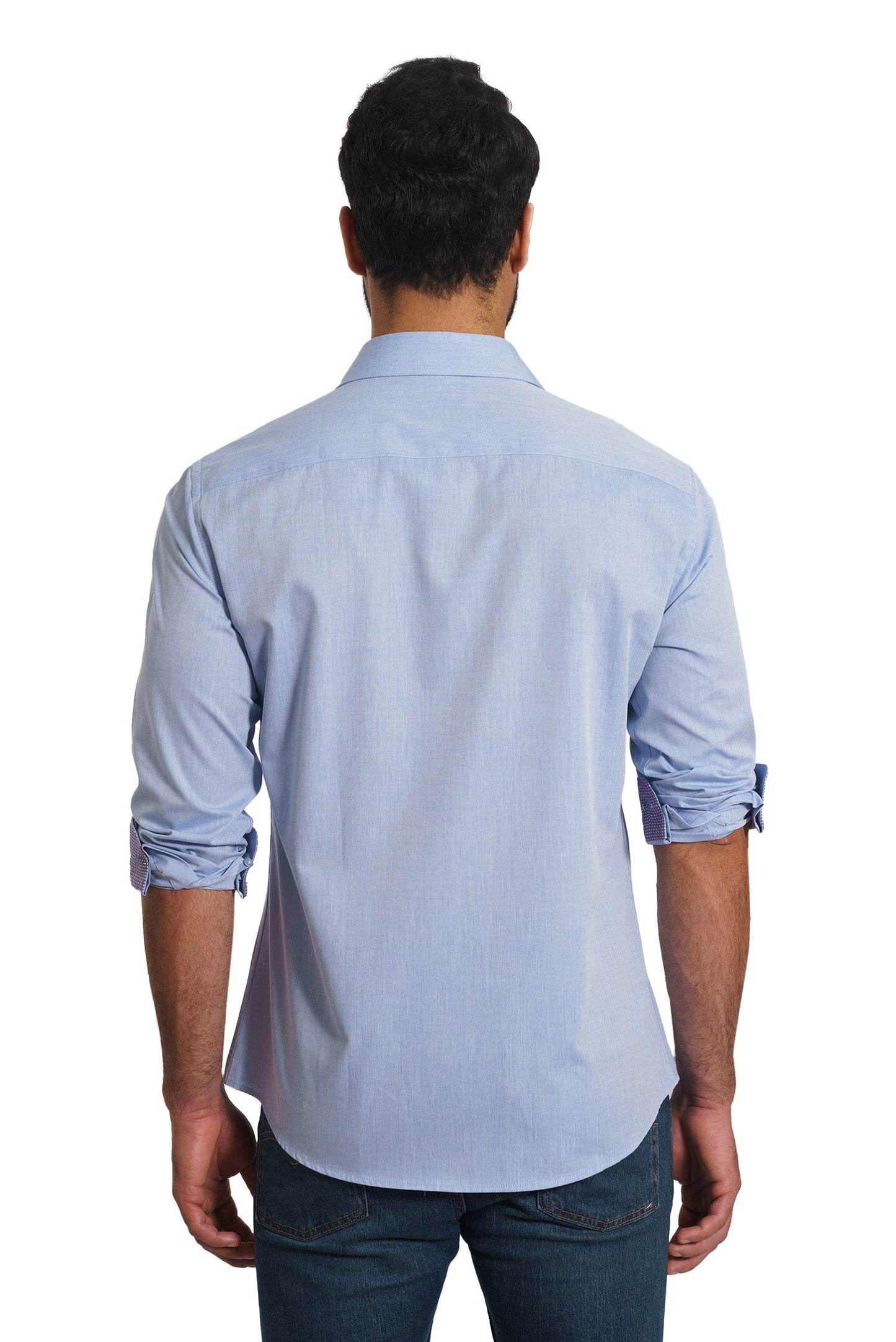 Blue Long Sleeve Shirt TH-2853 Back