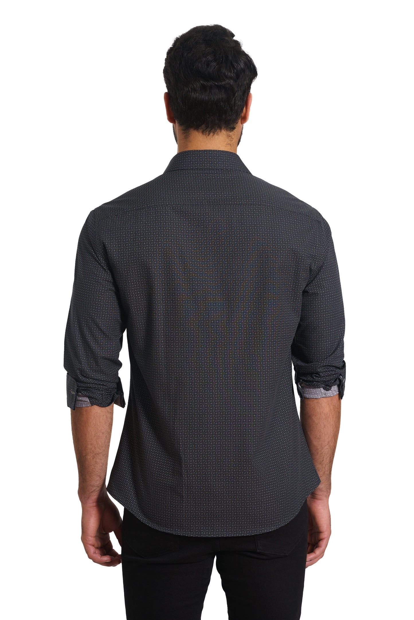 Black Long Sleeve Shirt TH-2854 Back