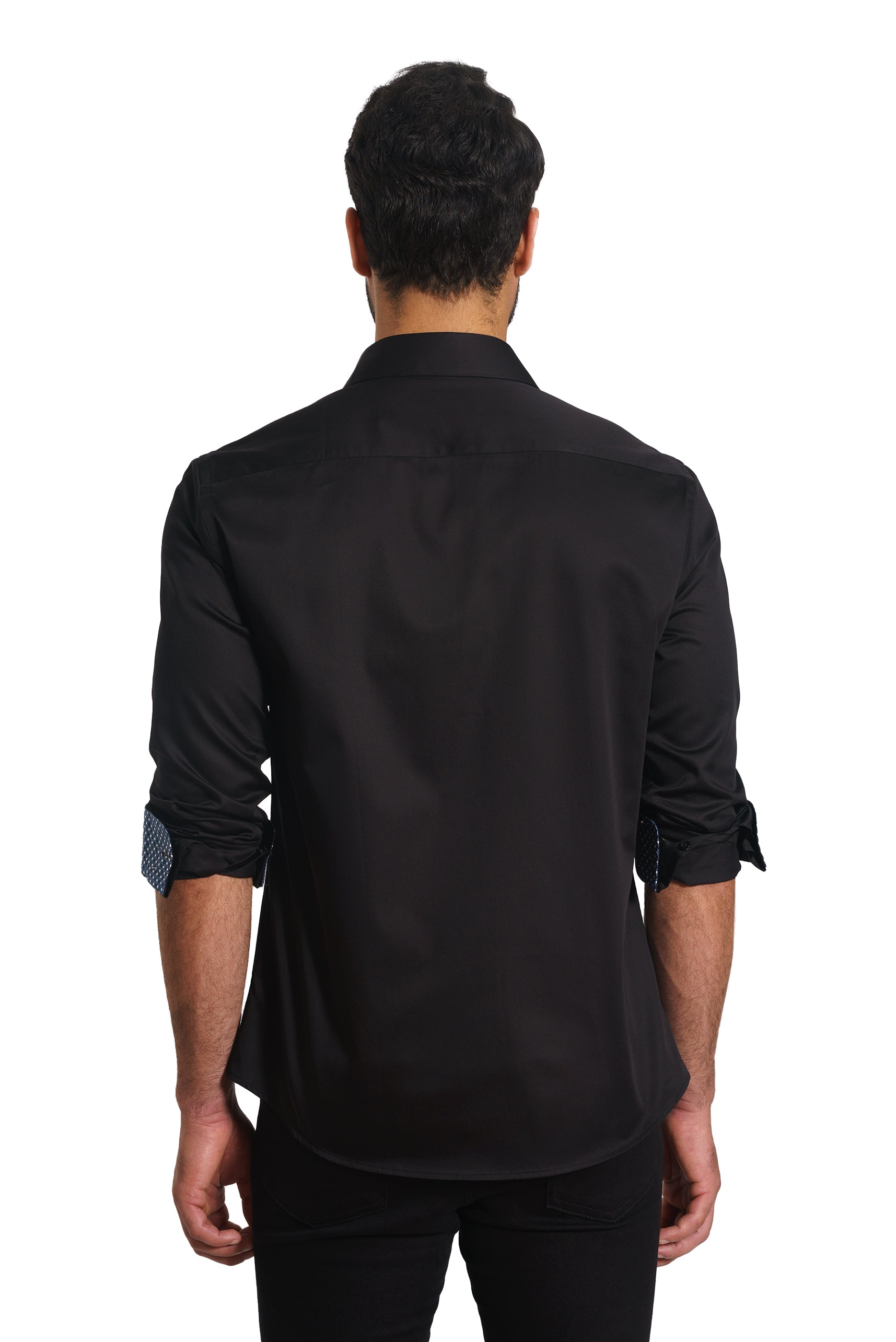 Black Long Sleeve Shirt TH-2861 Back