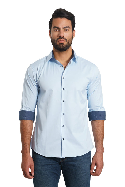Light Blue Long Sleeve Shirt TH-2872 Front