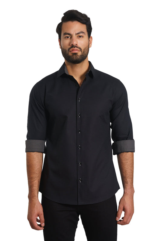 White Long Sleeve Shirt TH-2875 Front