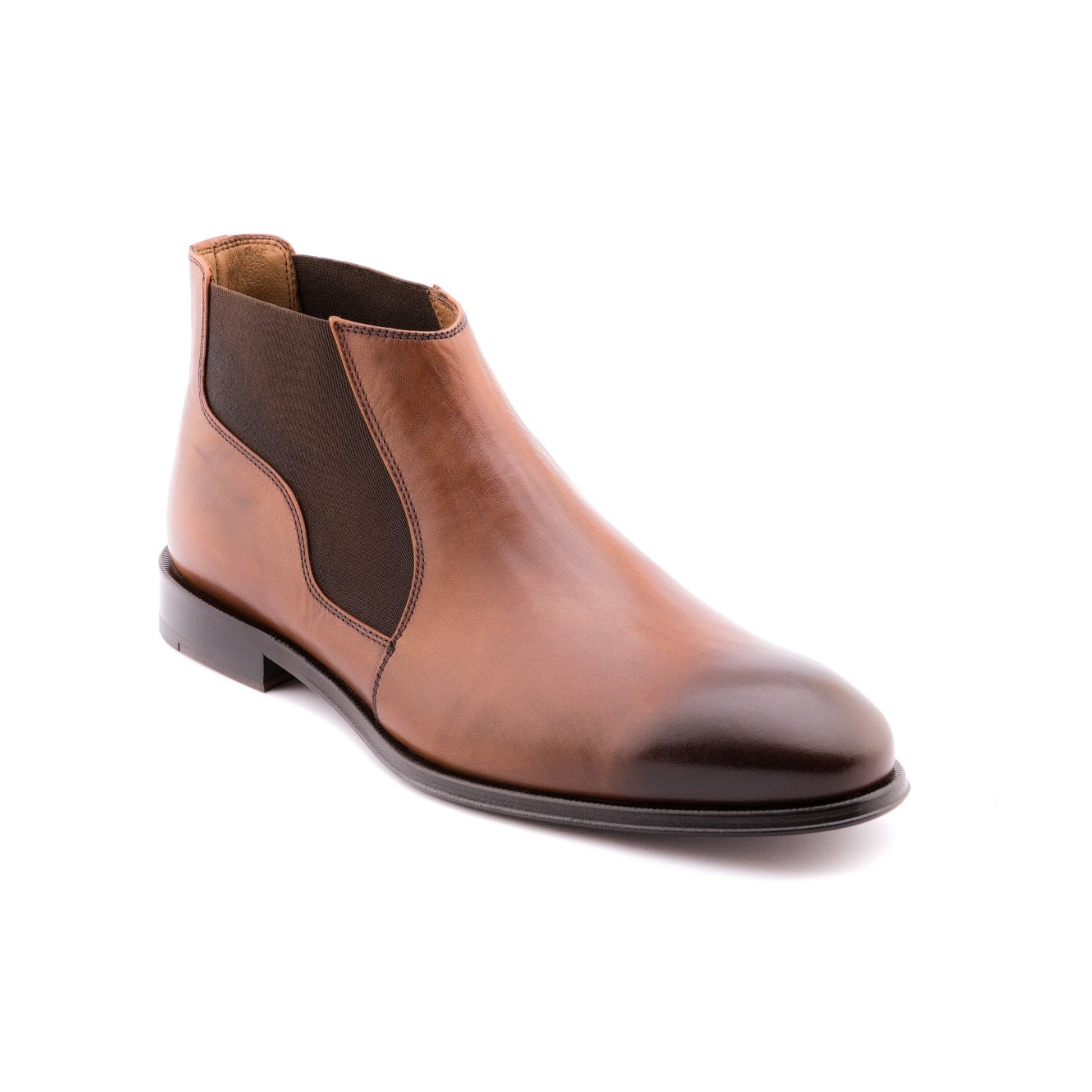 Brown Leather Chelsea Boots 80120-BN.