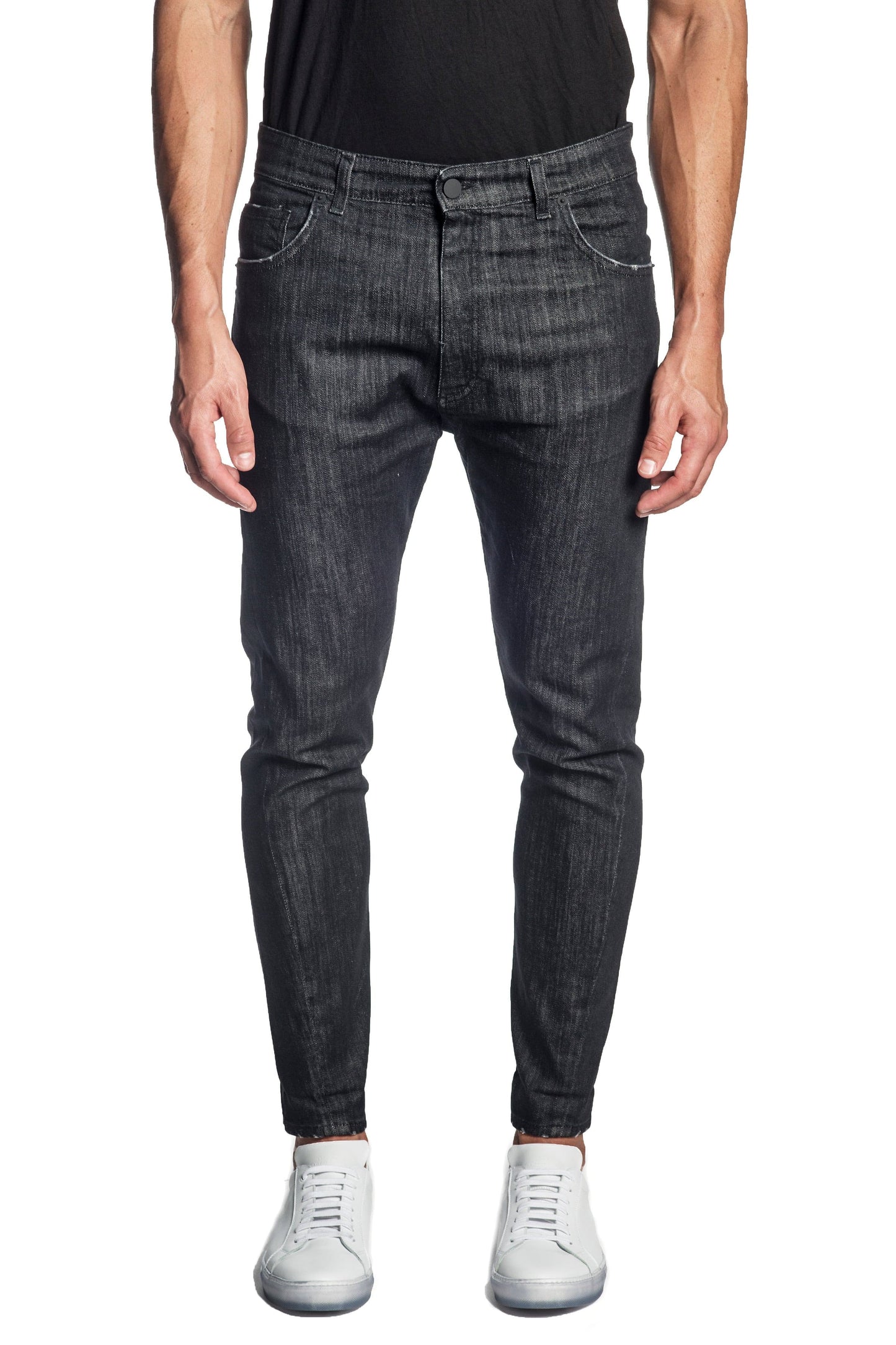 Black Skinny Denim Jeans for Men JN-828.