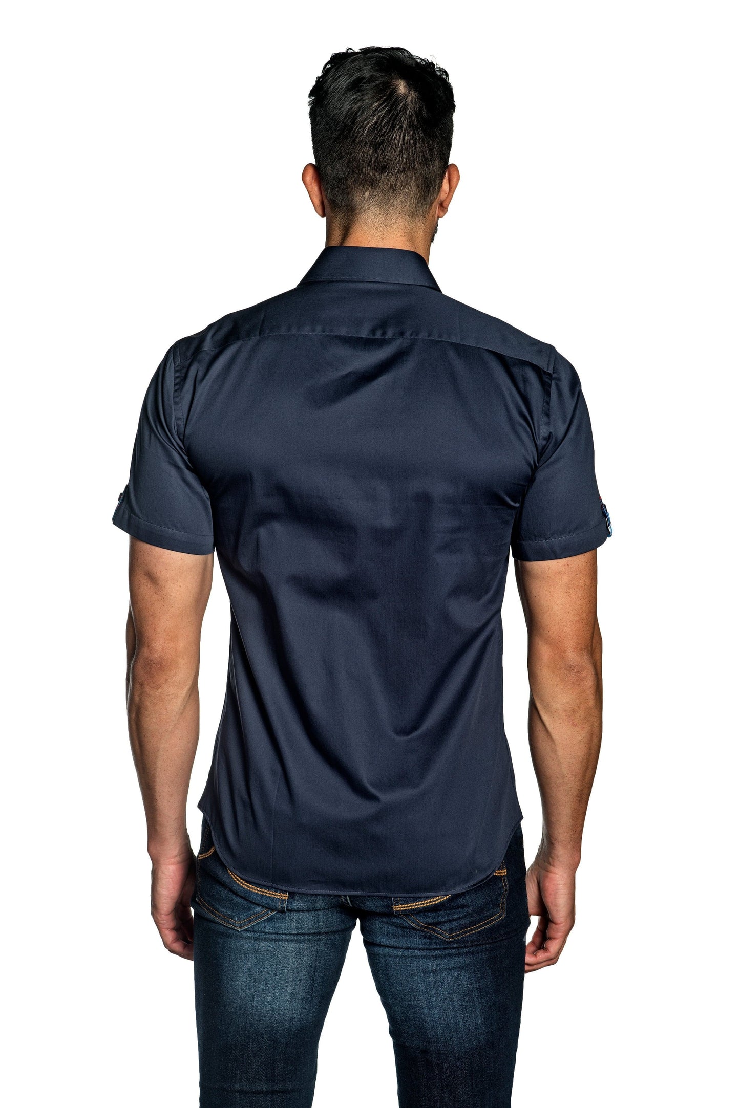 Navy Short Sleeve Shirt T-168SS - Back - Jared Lang