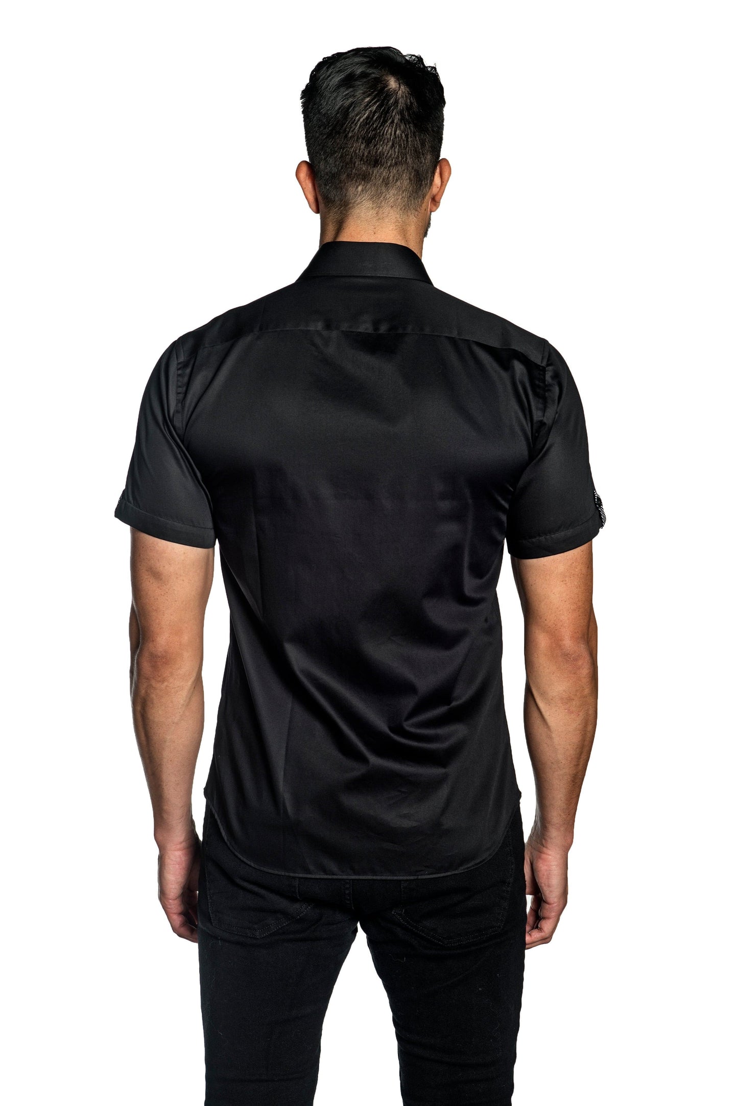 Black Short Sleeve Shirt T-2072SS - Back - Jared Lang