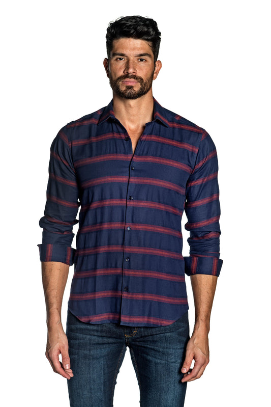 Navy Mens Shirt T-6522.