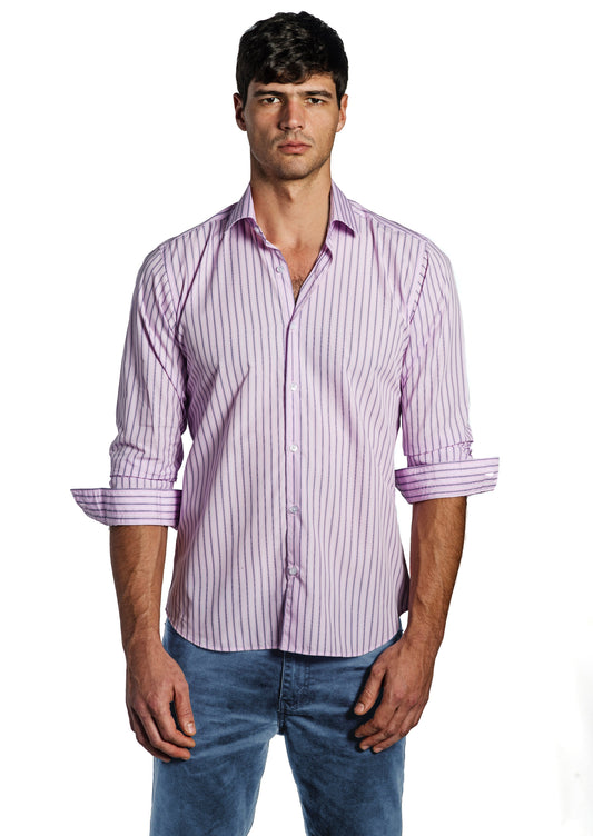 Pink Long Sleeve Shirt T-6693 Front