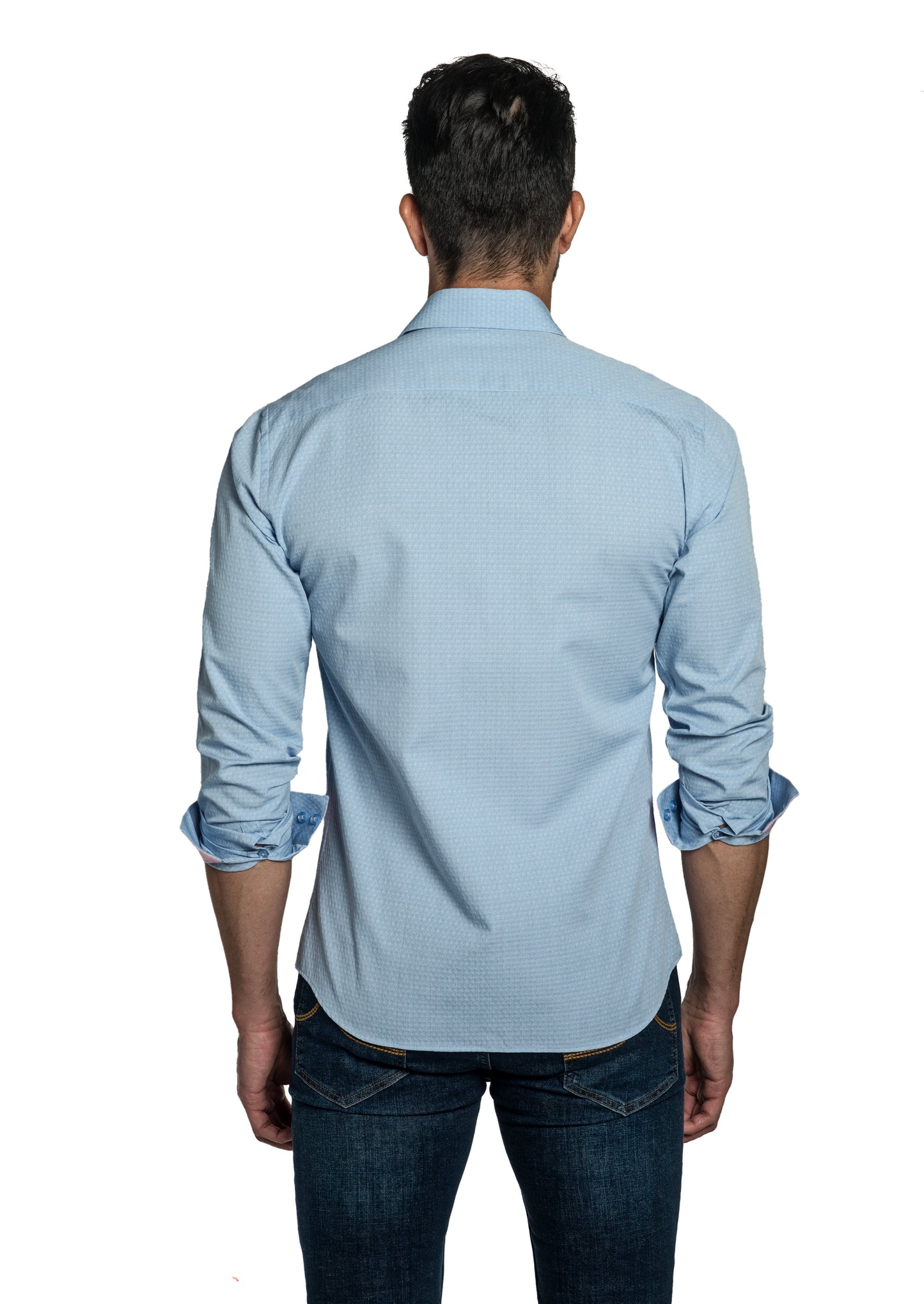 Light Blue Long Sleeve Shirt T-6699