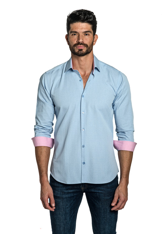 Light Blue Long Sleeve Shirt T-6699