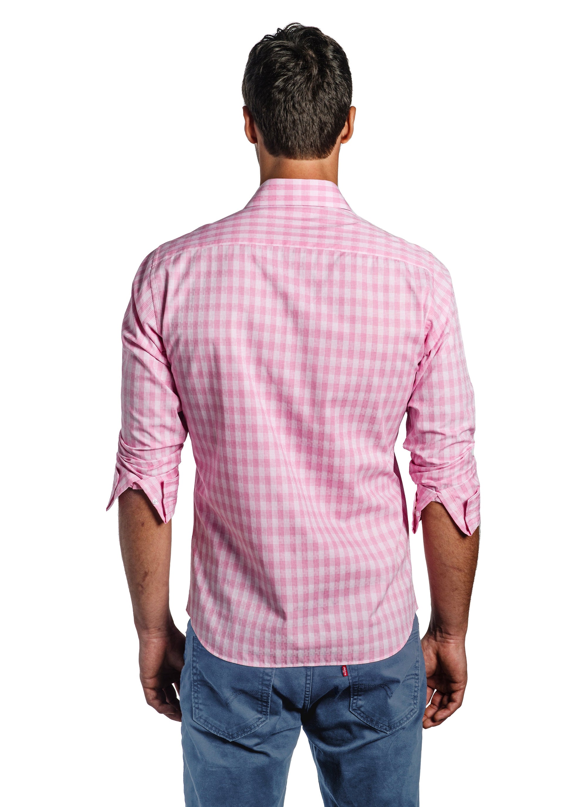Pink Long Sleeve Shirt T-6703 Back
