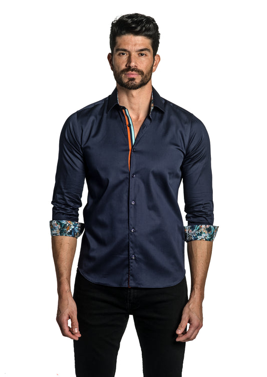 Navy Long Sleeve Shirt T-6711