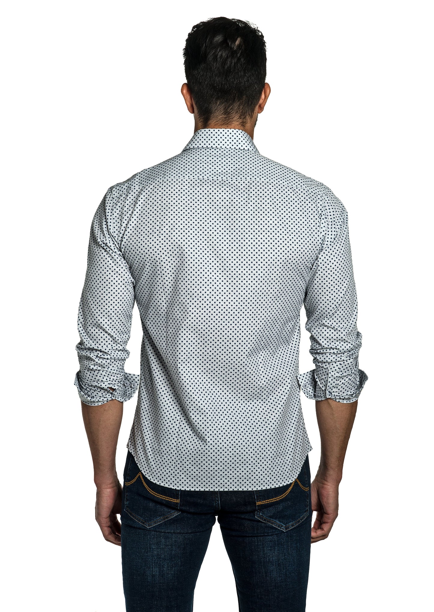 Grey Long Sleeve Shirt T-6759 Back