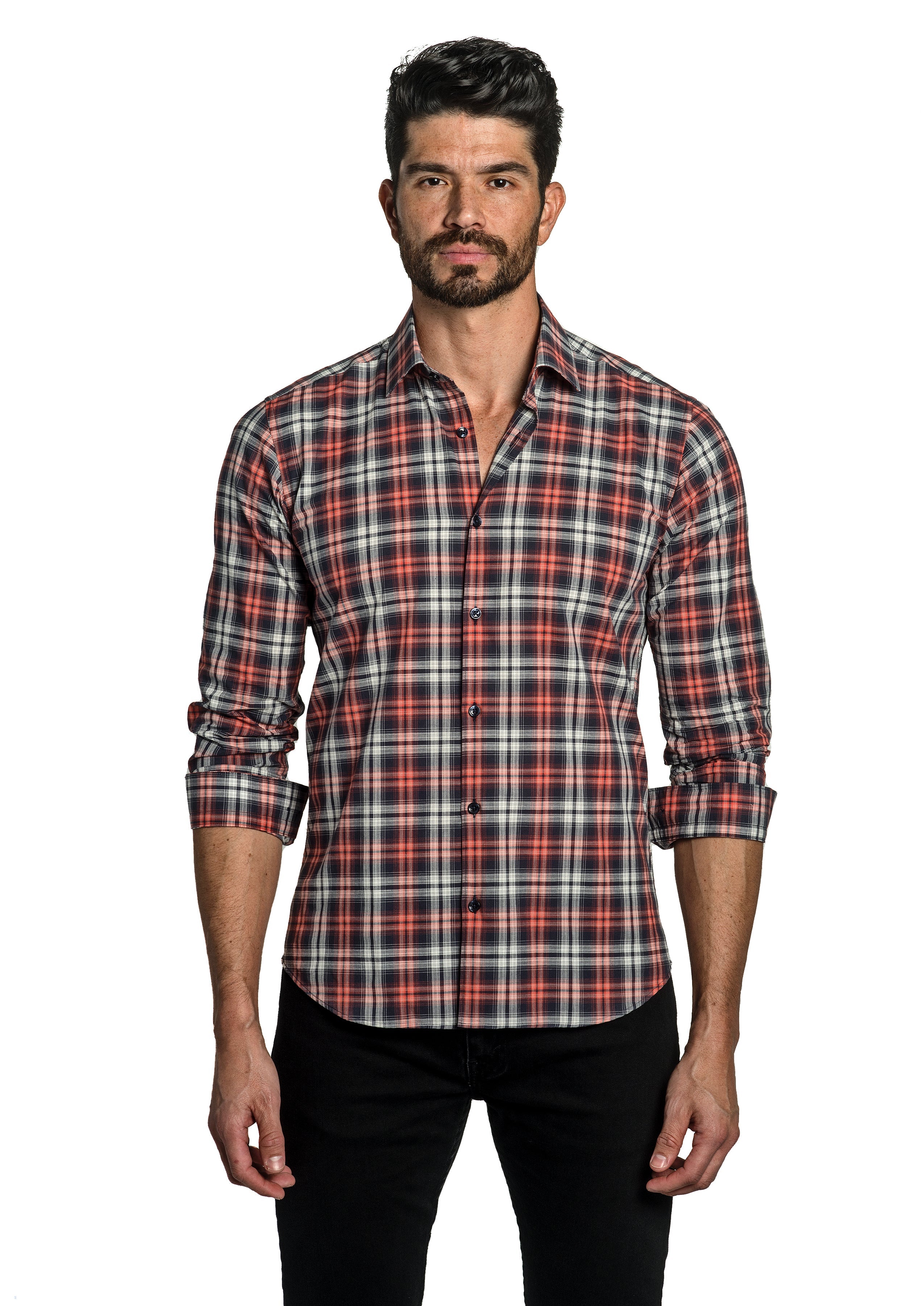 Red check hot sale t shirt