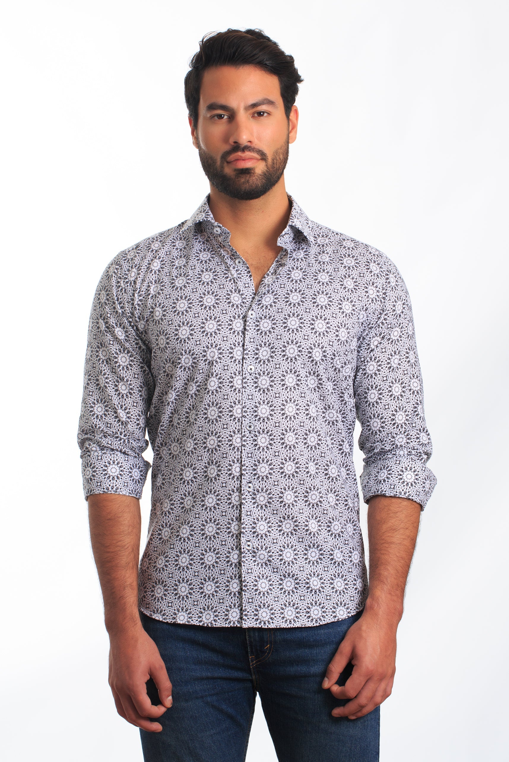 Designer printed hot sale shirts